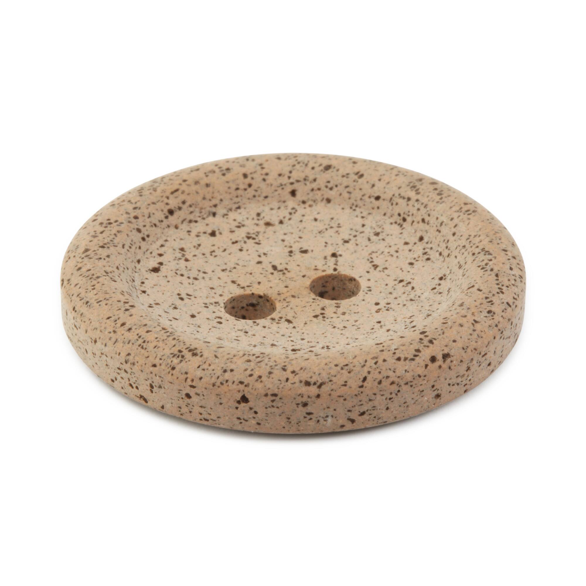Dritz® 34mm Brown Recycled Coffee Round Button, 3ct.