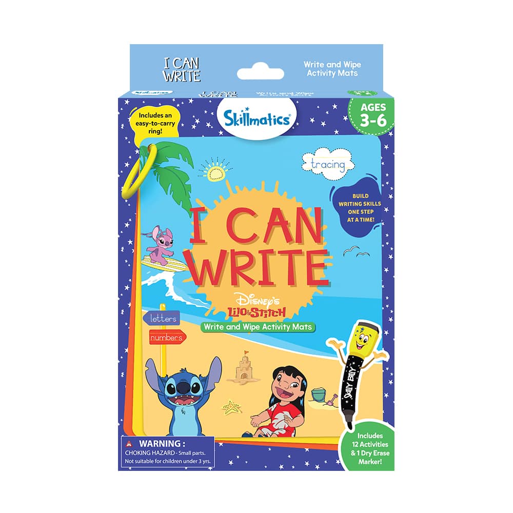 Skillmatics® I Can Write Disney® Lilo & Stitch Write & Wipe Activity Mats