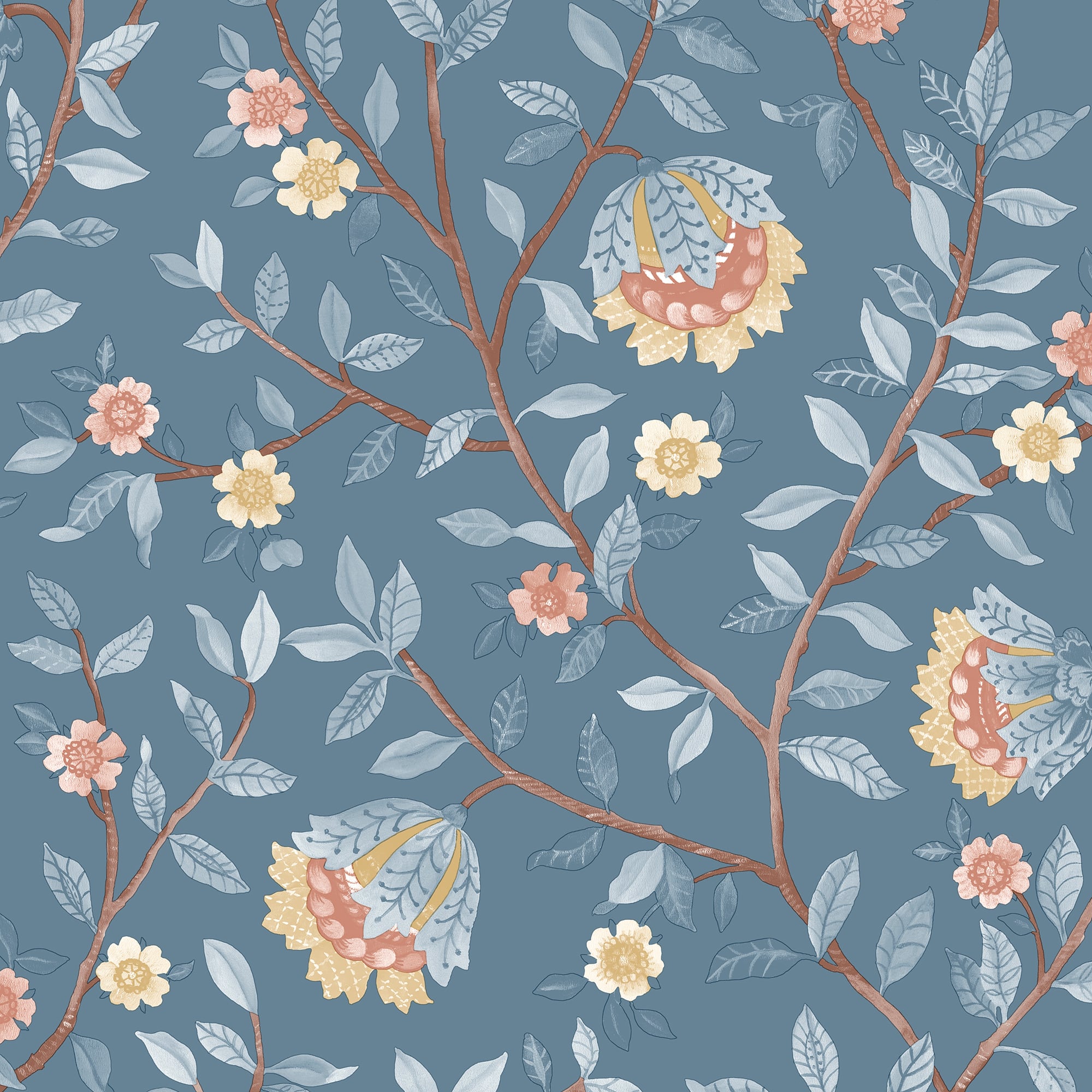 Designs Direct Vintage Botanical Blooms Wallpaper