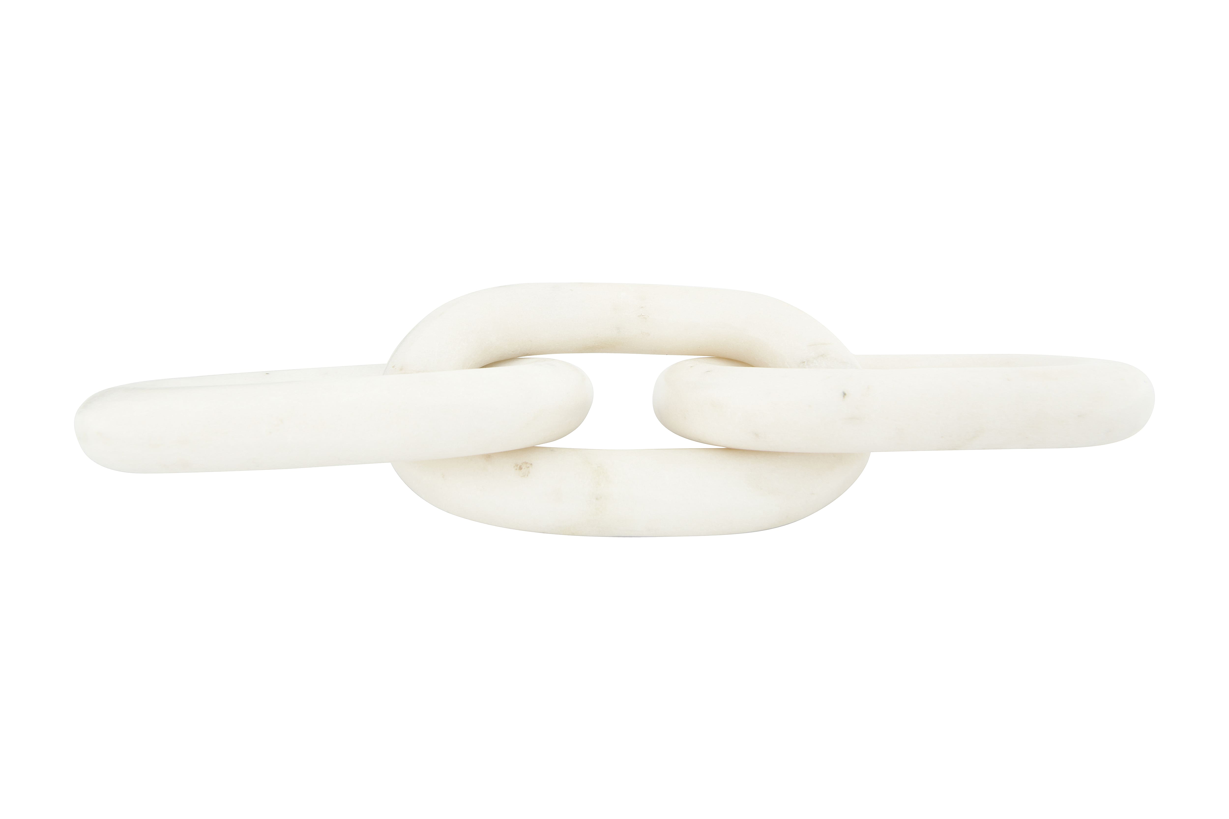 Hello Honey® 13" Decorative Marble Chain Link Figurine