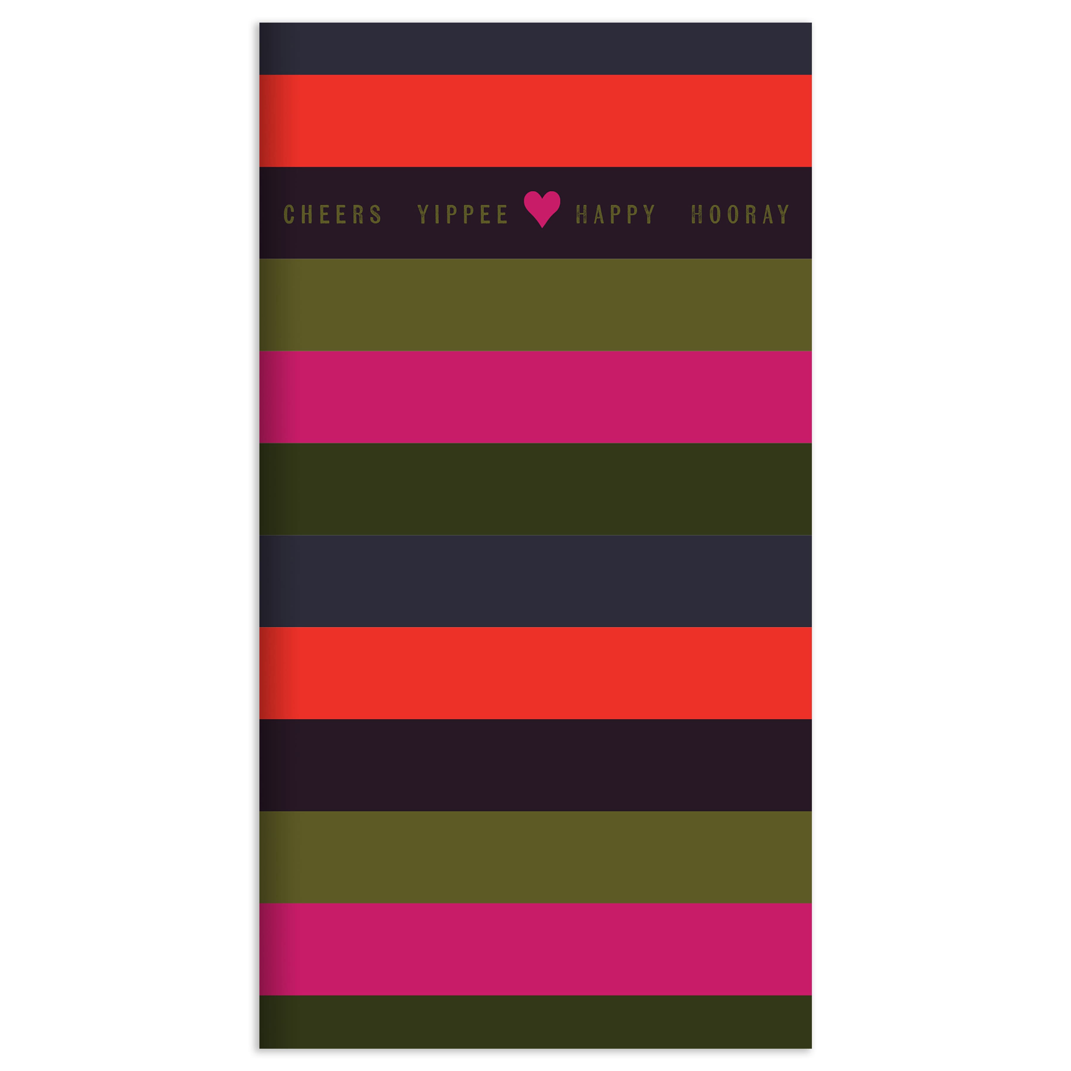 TF Publishing Stripes Perpetual Birthday & Celebration Pocket Book