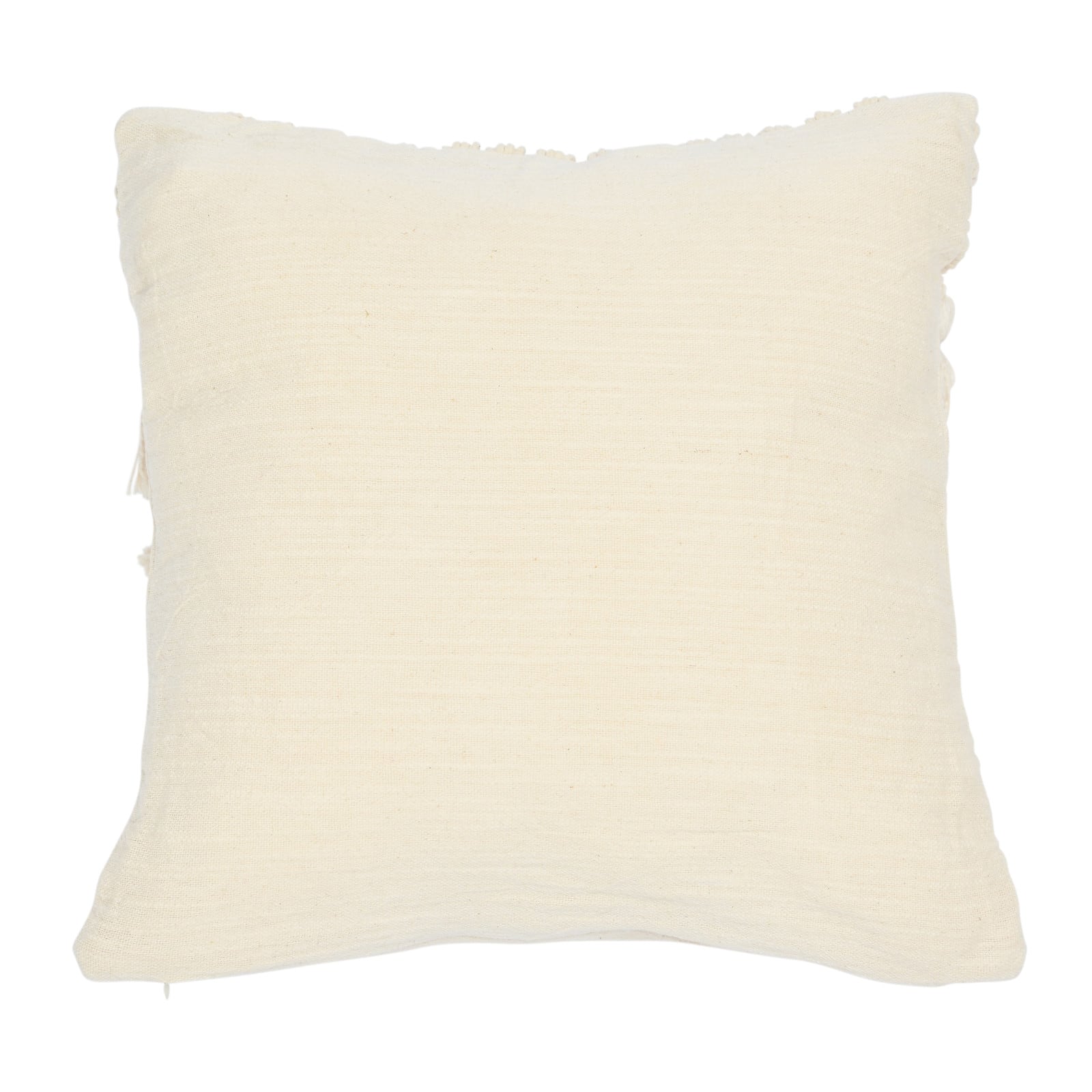 Hello Honey® Hand-Woven Cotton & Jute Macramé Pillow with Tassels