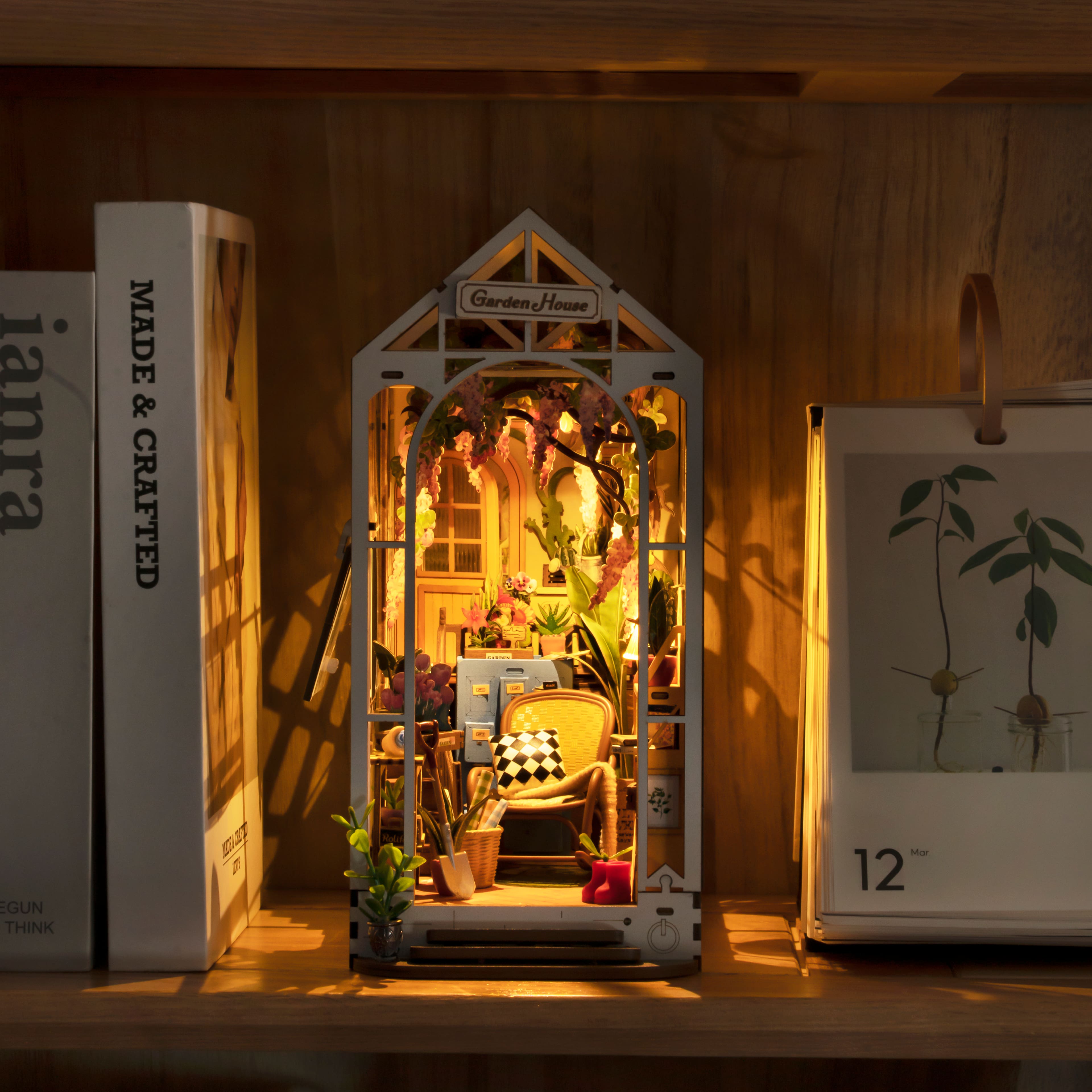 Rolife® Garden House DIY Book Nook Shelf Insert Kit