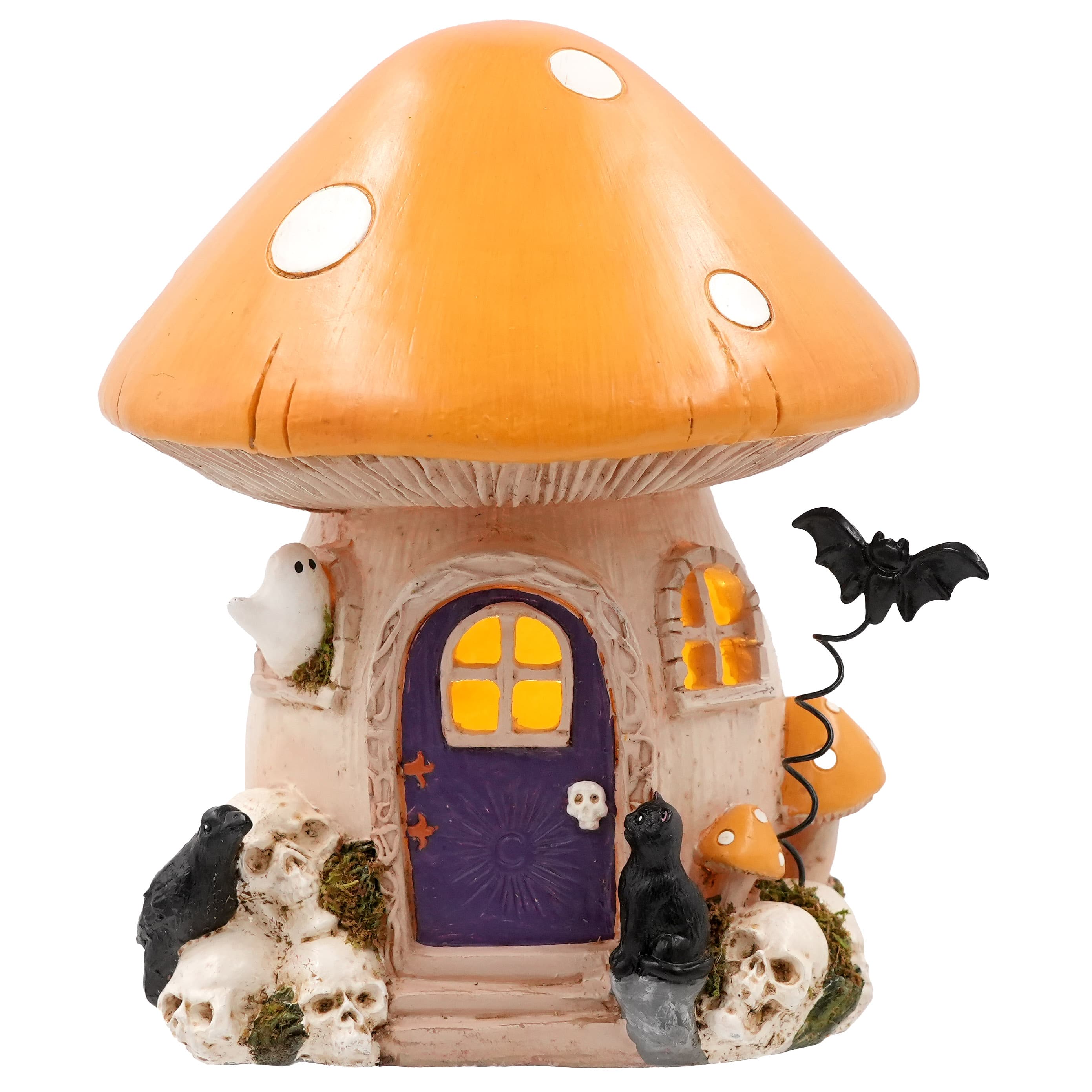7.25" Mushroom House LED Mini Decoration by Ashland®