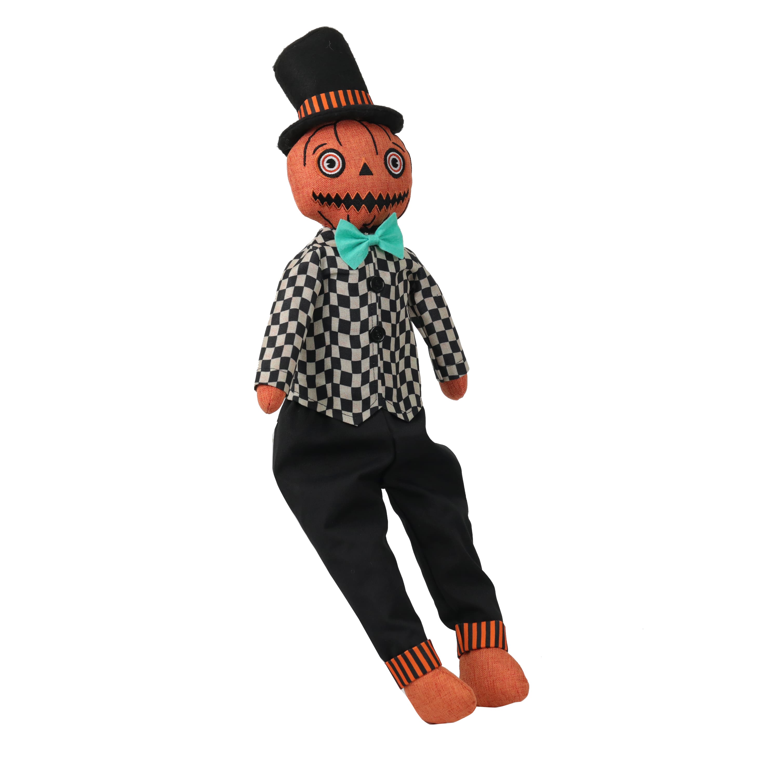 22" Retro Jack-o'-Lantern Man Sitter Tabletop Décor by Ashland®