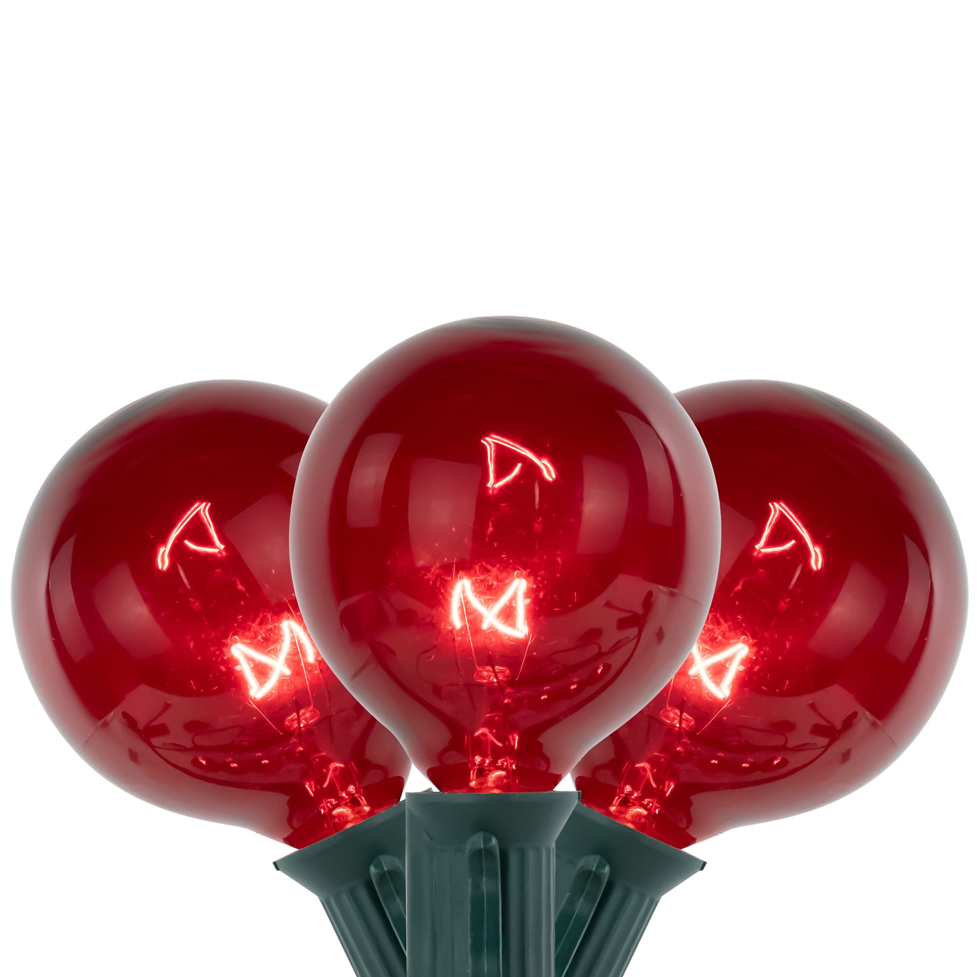 10-Count Red G50 Globe Christmas Patio Lights- 9ft Green Wire By Northlight | 9 ft | Michaels®