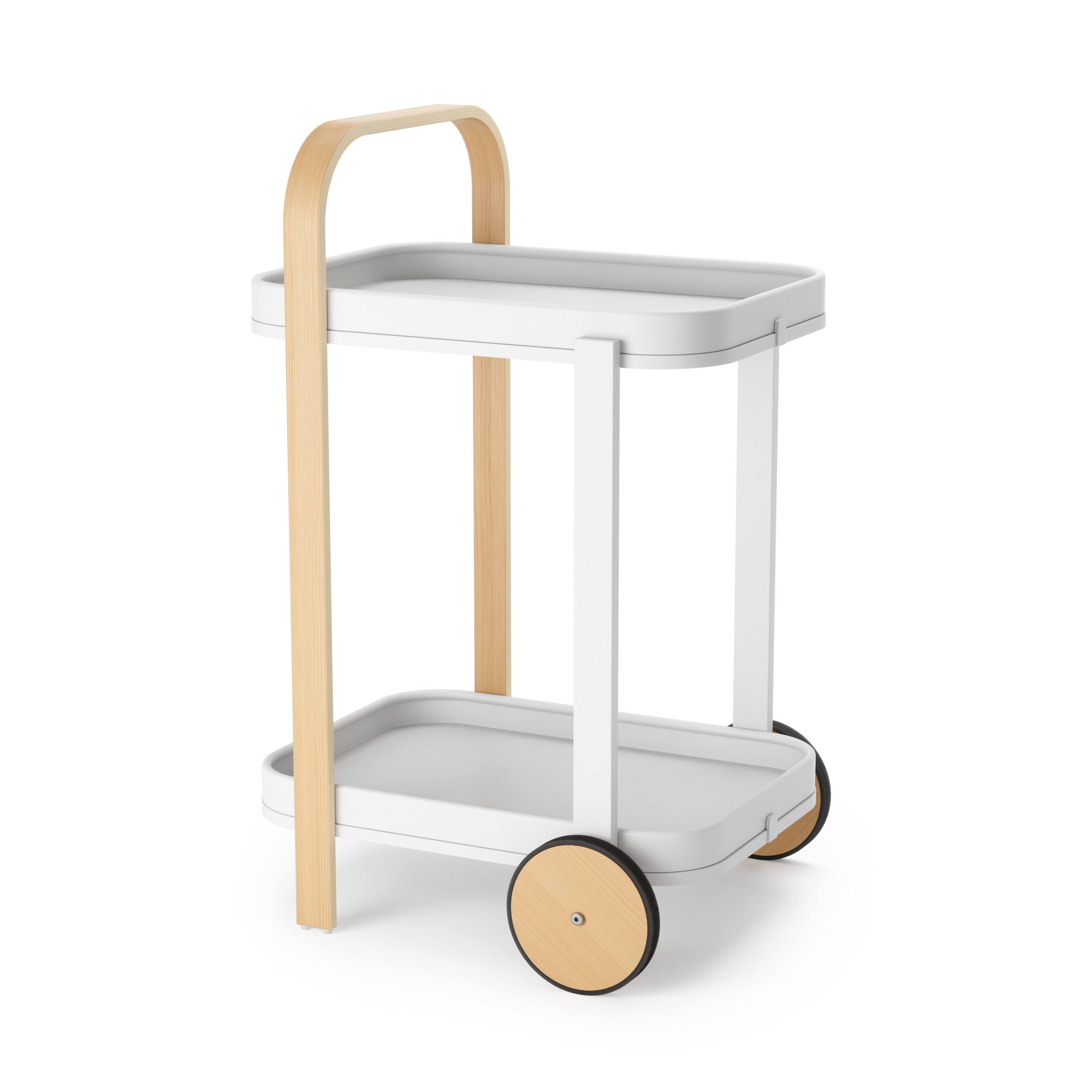Umbra 21" x 32" White Bellwood Bar & Storage Cart
