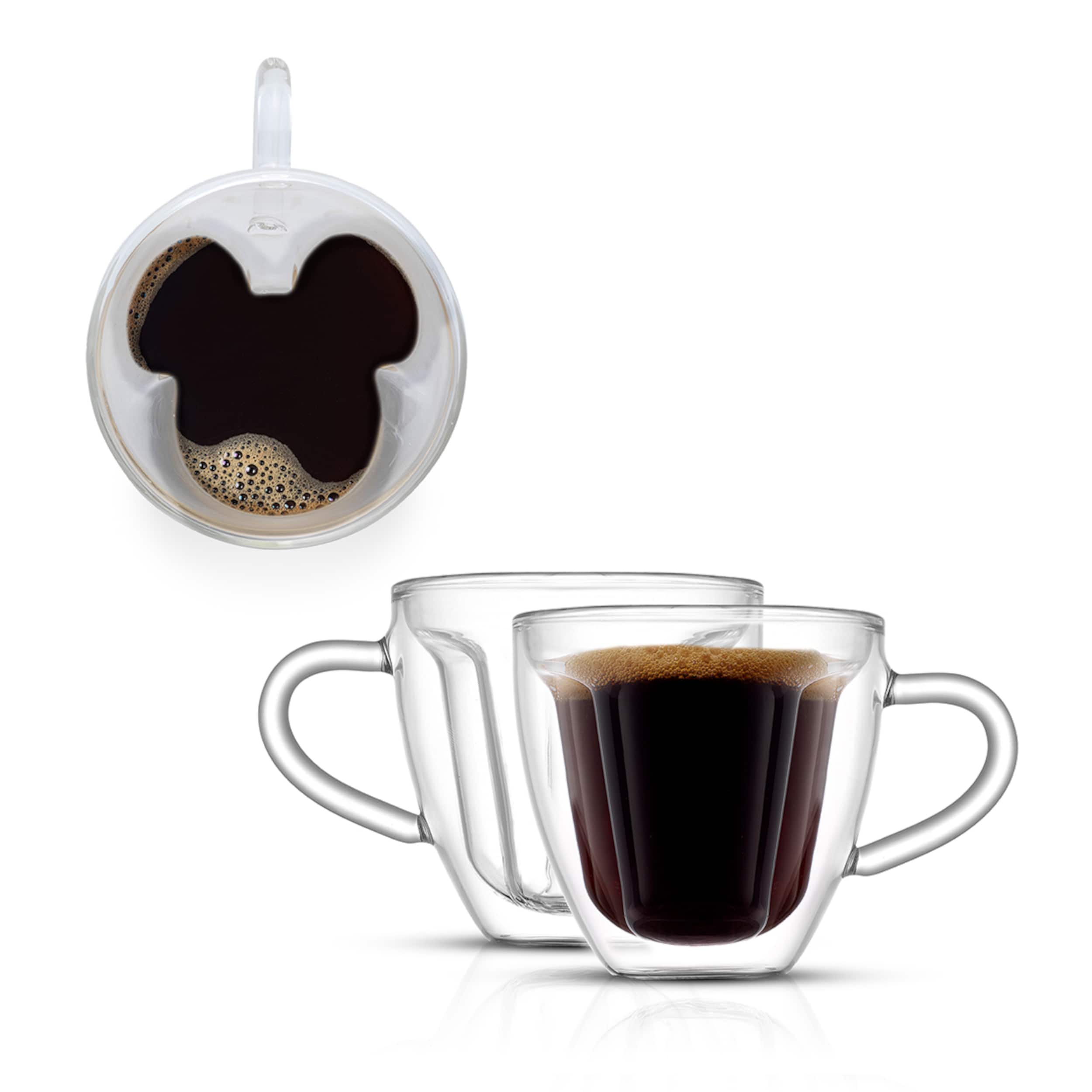 JoyJolt® Disney® 5.4oz. Mickey 3D Espresso Cups, 2ct.