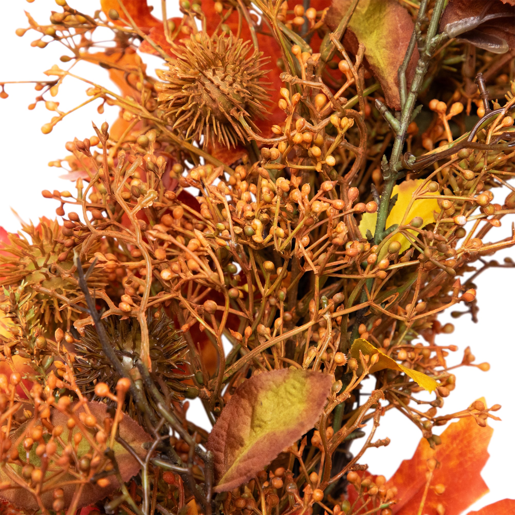 24" Autumn Harvest Maple Leaf with Berries Wreath