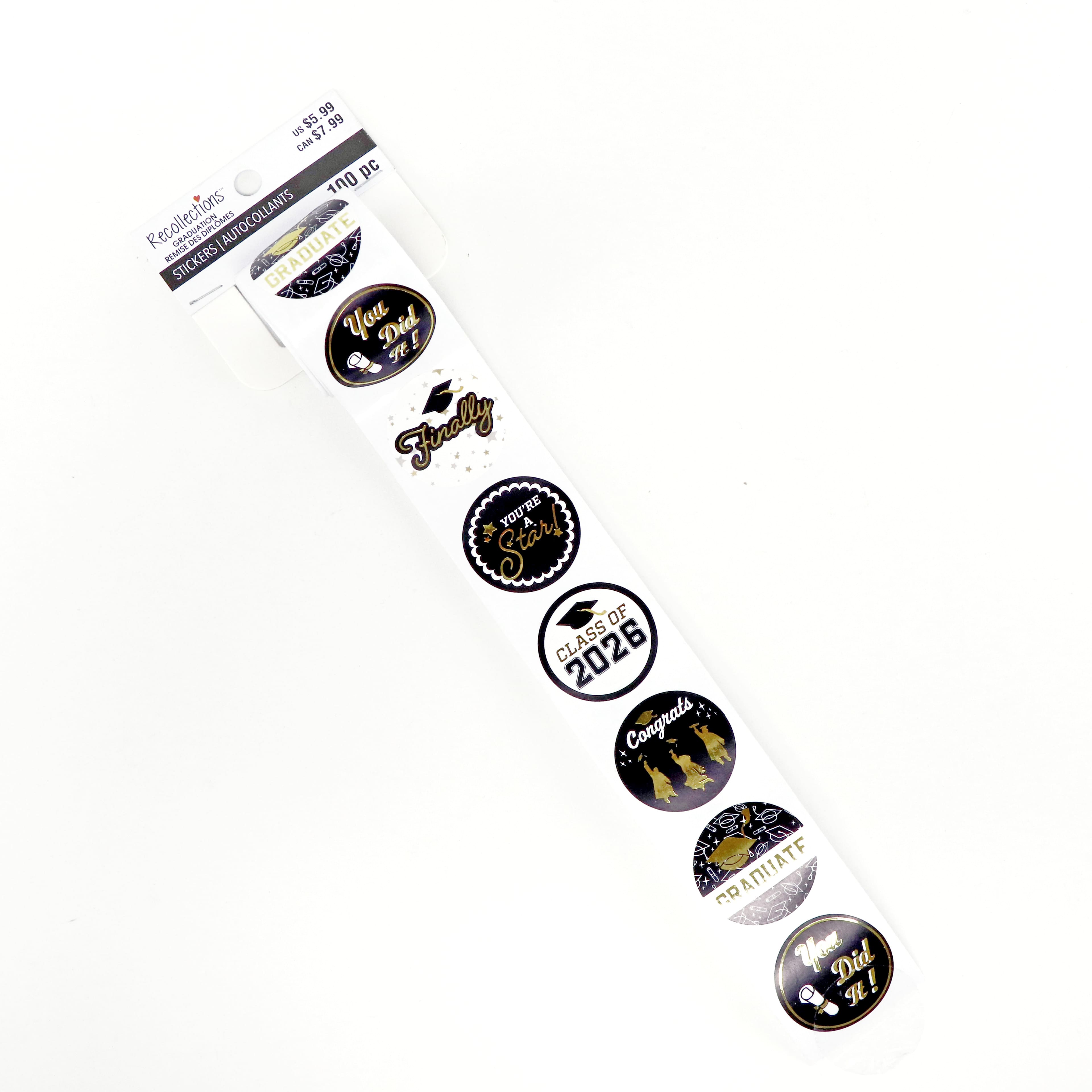 1.25" Circle Graduation Sticker Roll by Recollections™