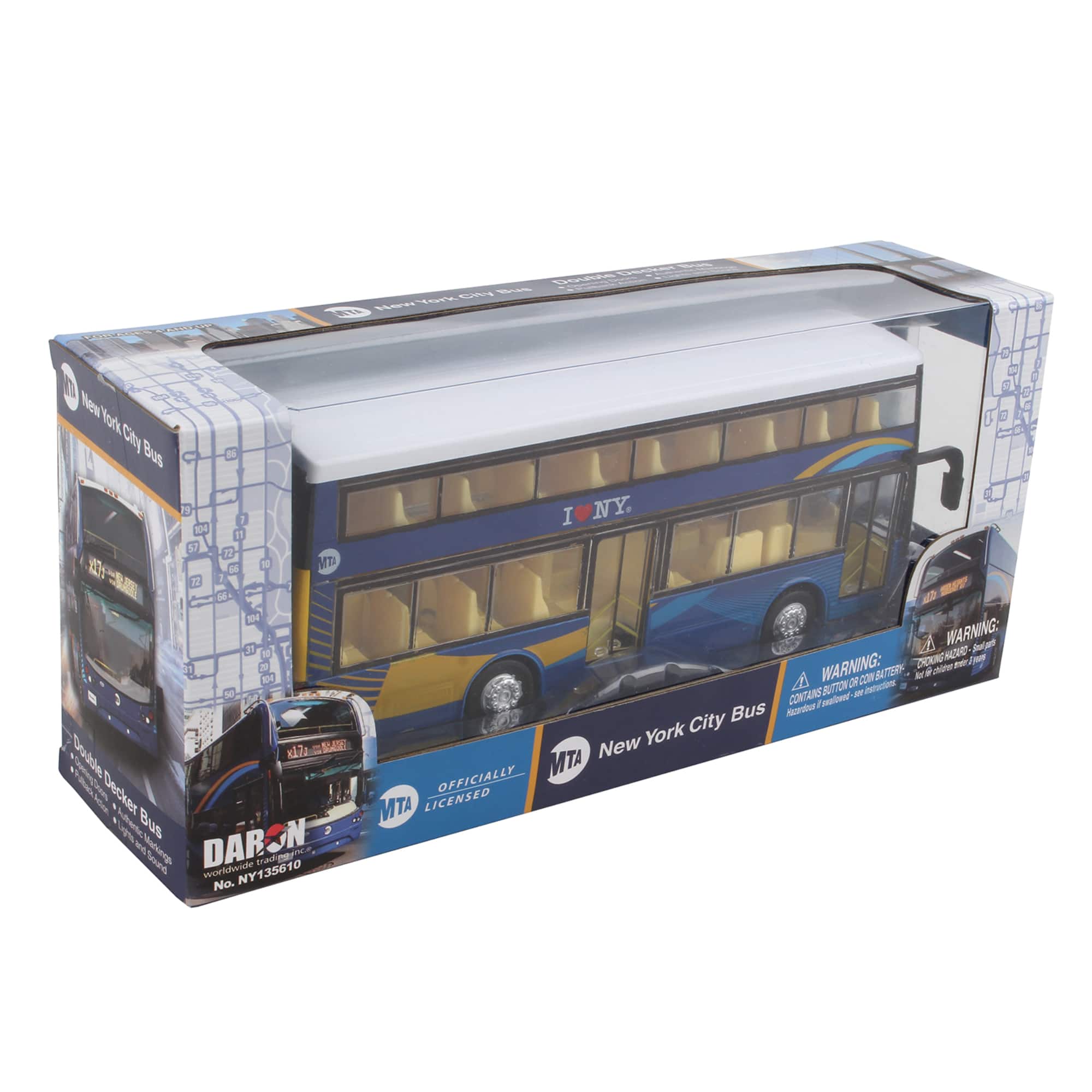 Daron New York City MTA Double Decker Bus