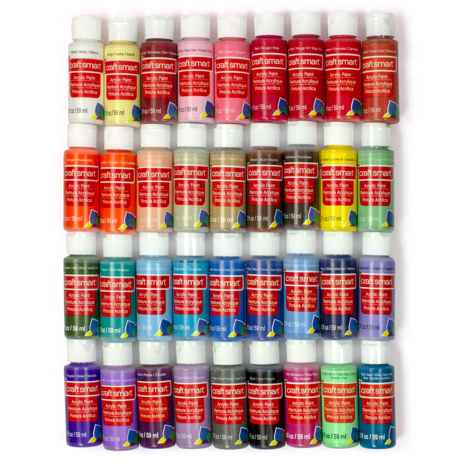 36 Colour Acrylic Paint Value Set by Craft Smart®