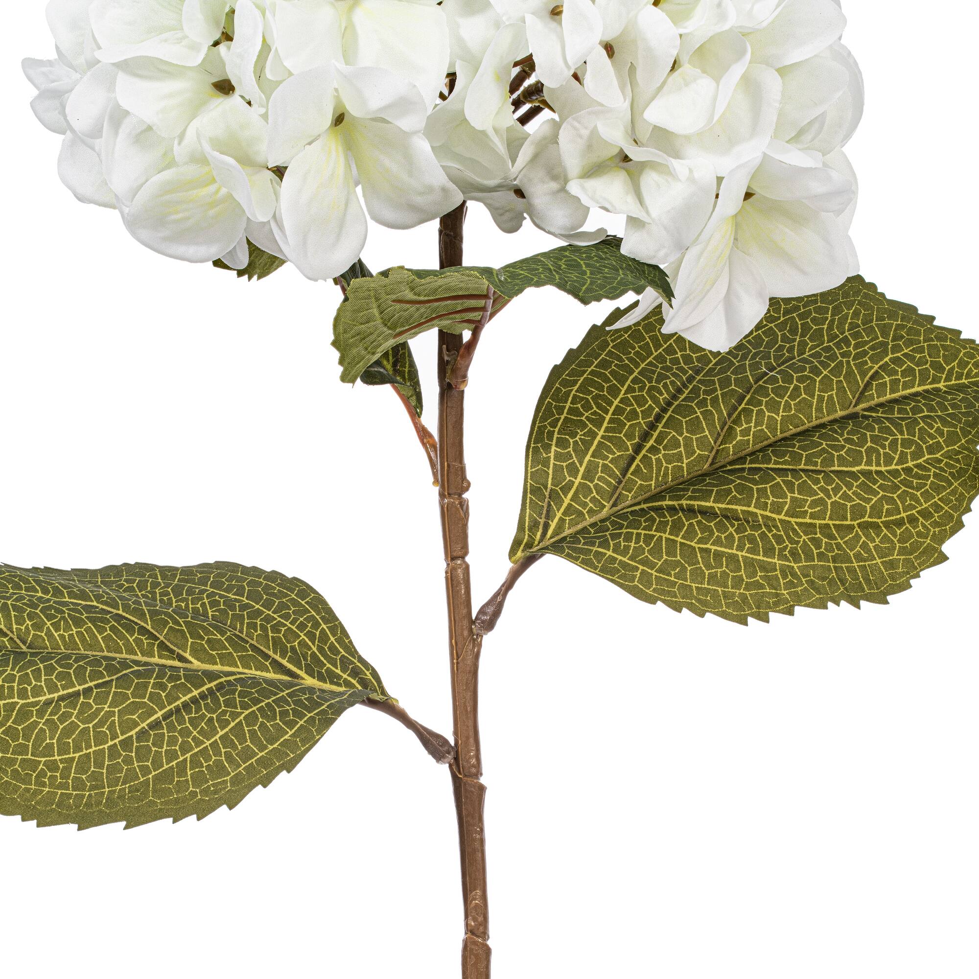 32.5" White Hydrangea Stems, 3ct.