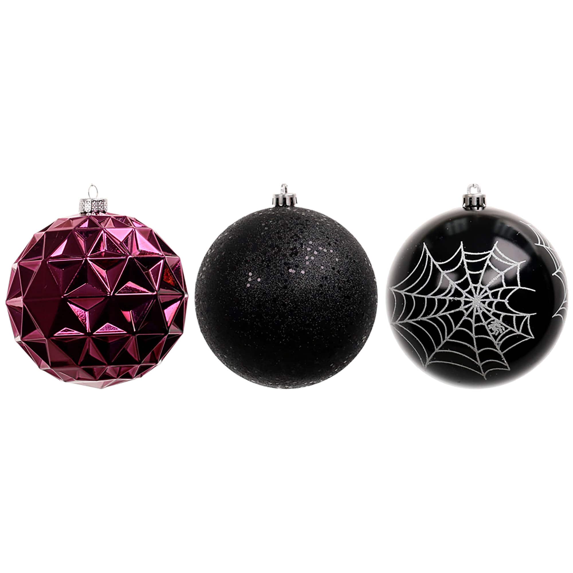 3 Pack 4.72" Pink & Black Halloween Ornaments by Ashland®