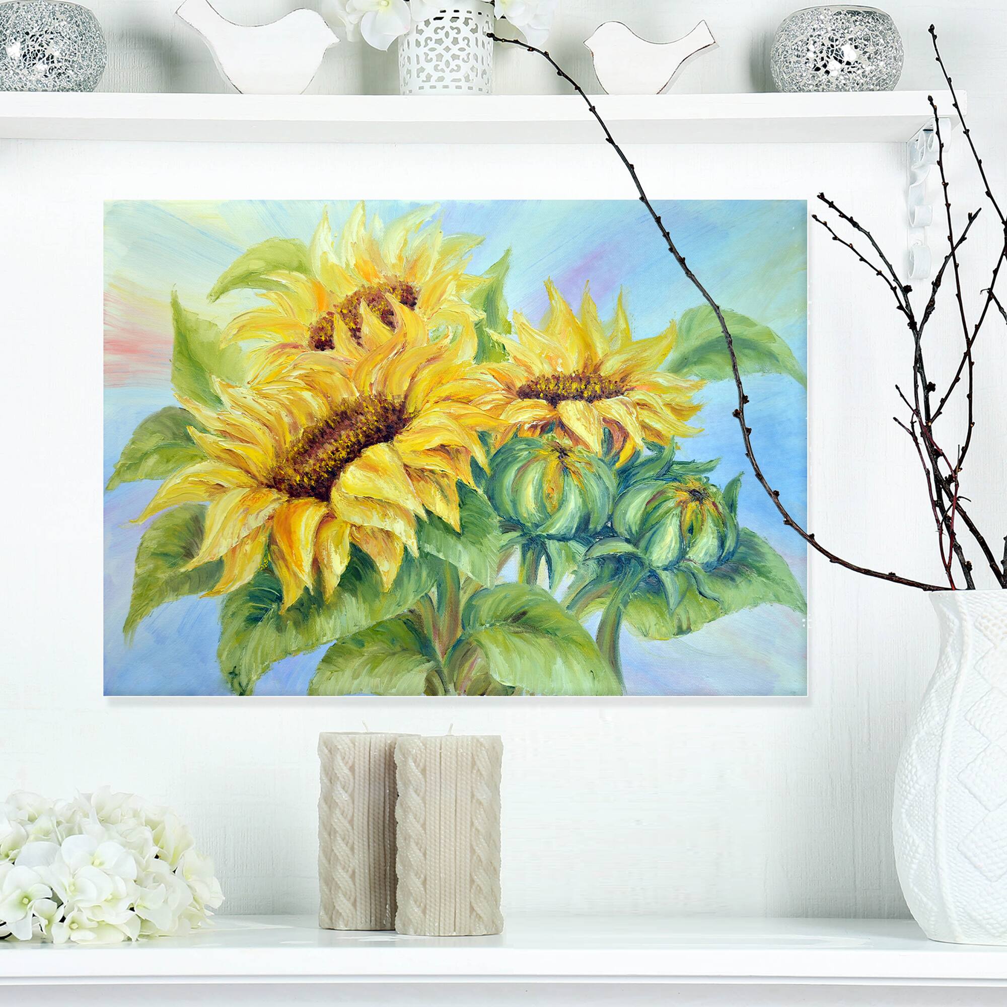 Designart - Three Sunflowers