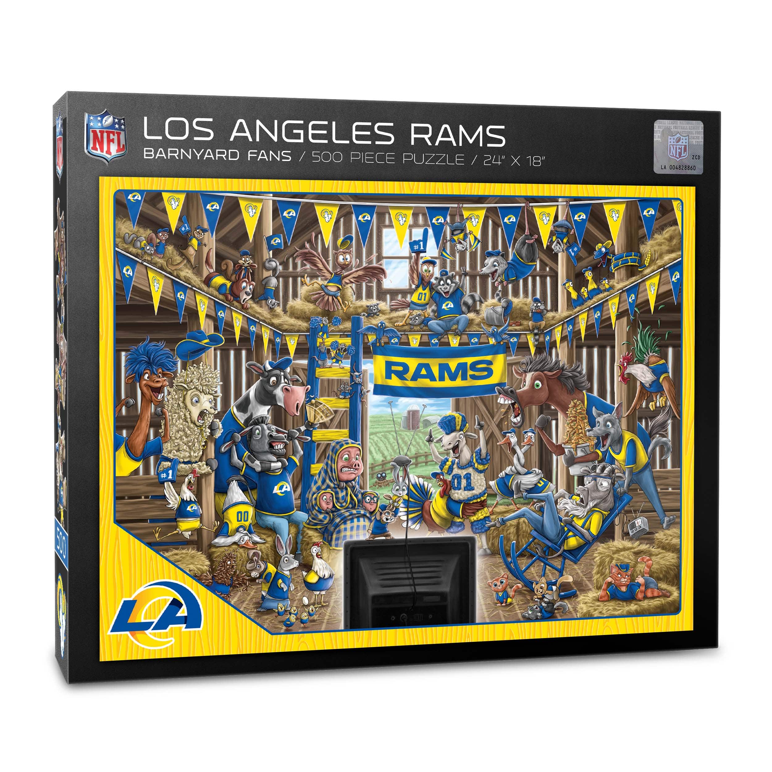 NFL Barnyard Fans 500 Piece Puzzle By Youthefan in Los Angeles Rams | 18" x 24" | Michaels®