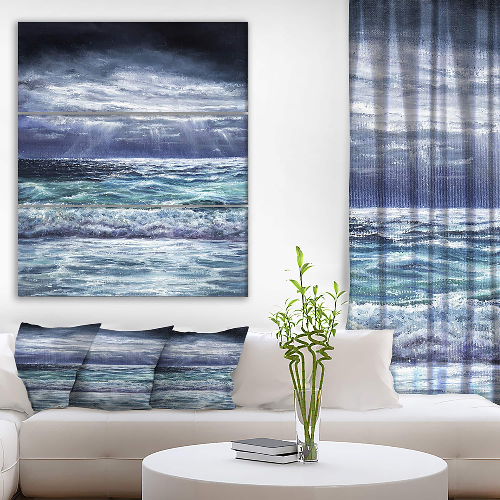 Designart - Ocean storm waves