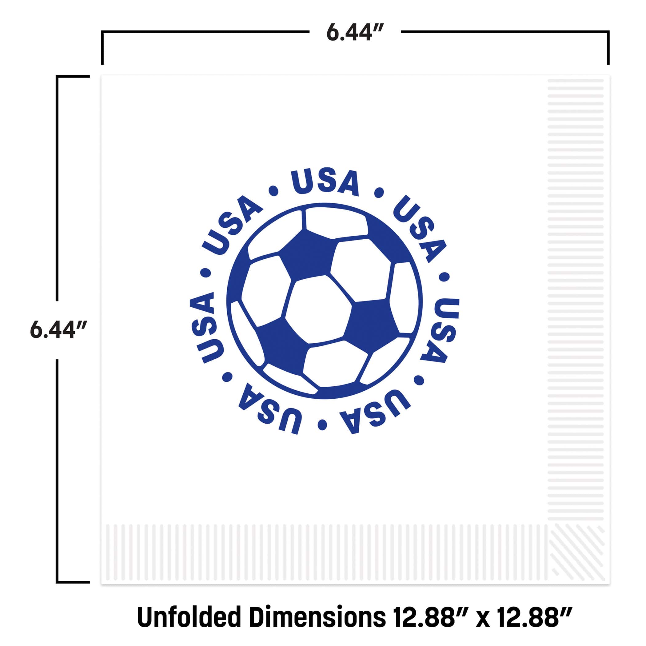 United States Soccer Luncheon Napkins, 32ct.