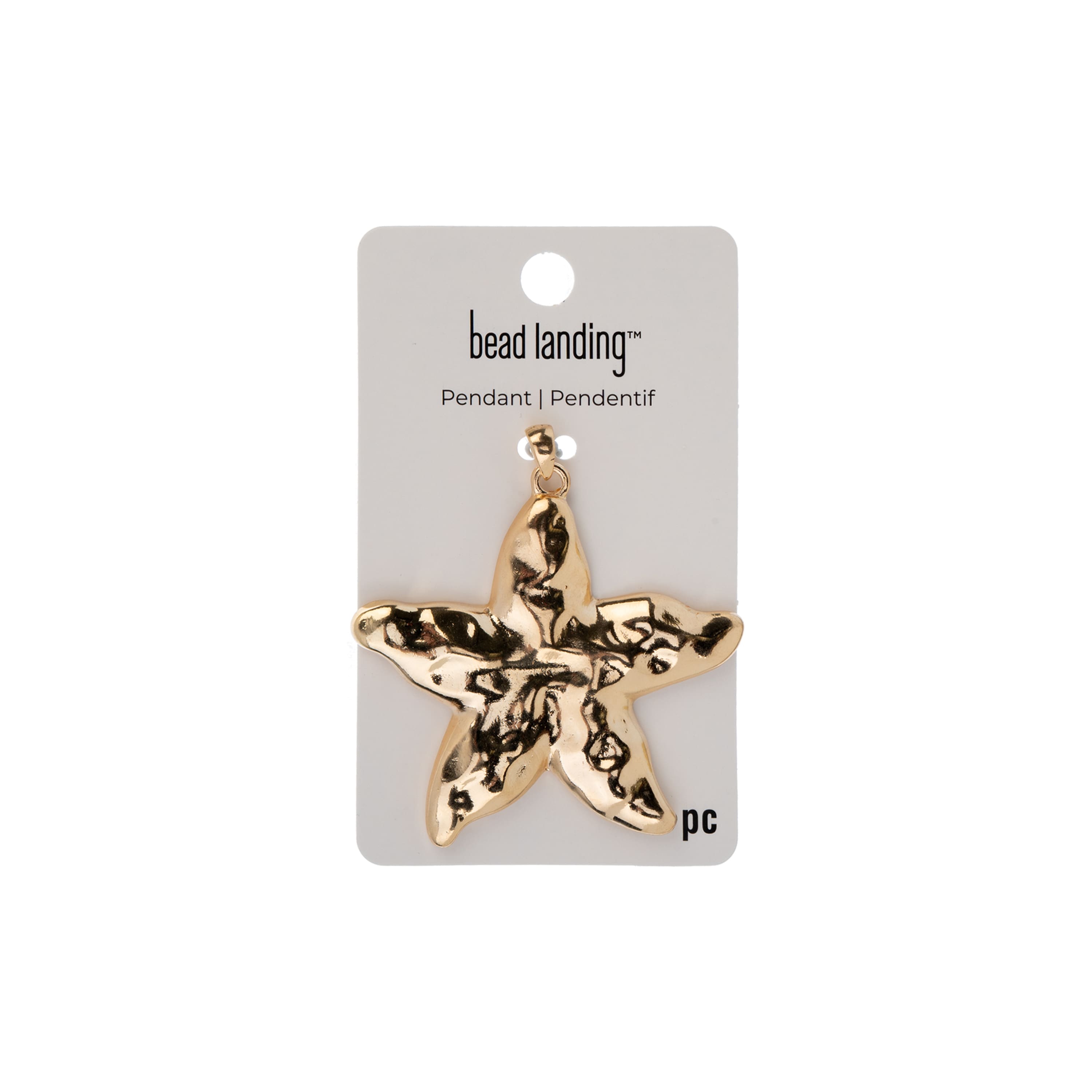 Gold Metal Star Pendant by Bead Landing™