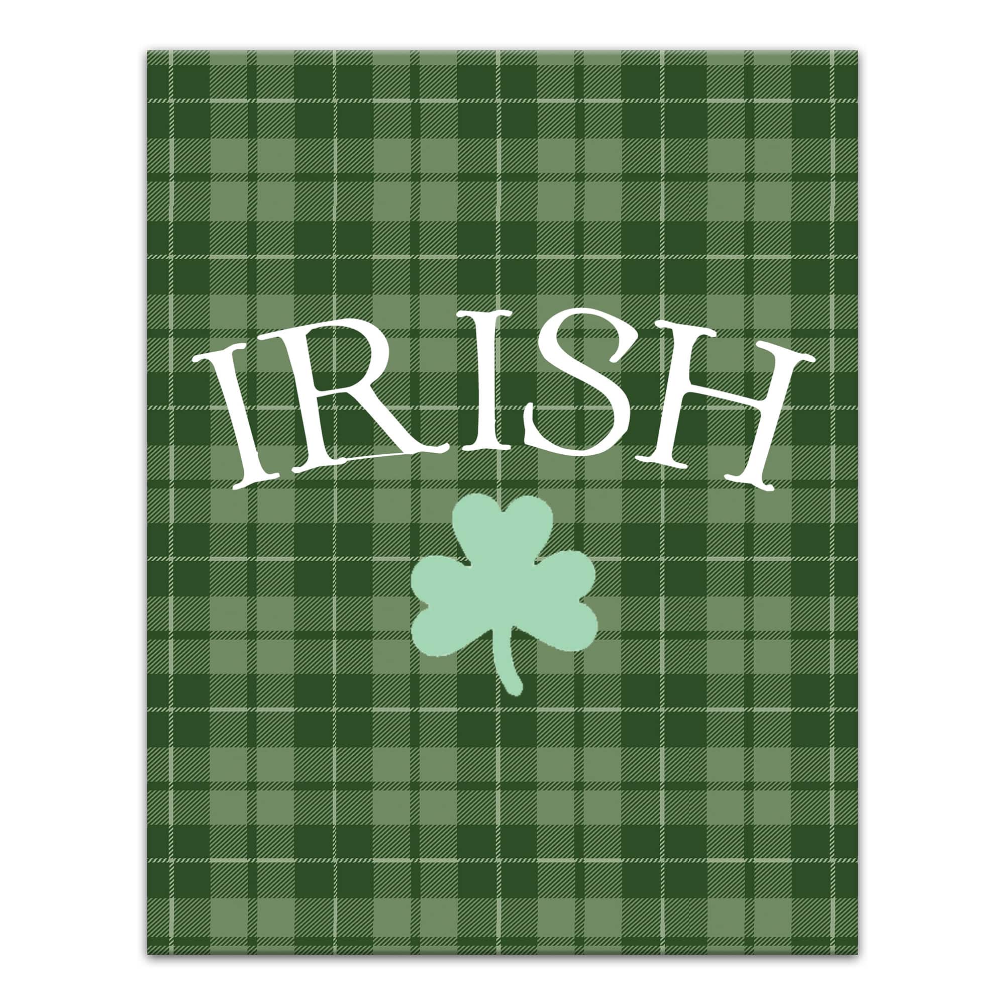 Irish Clover Green 11" x 14" Canvas Wall Art