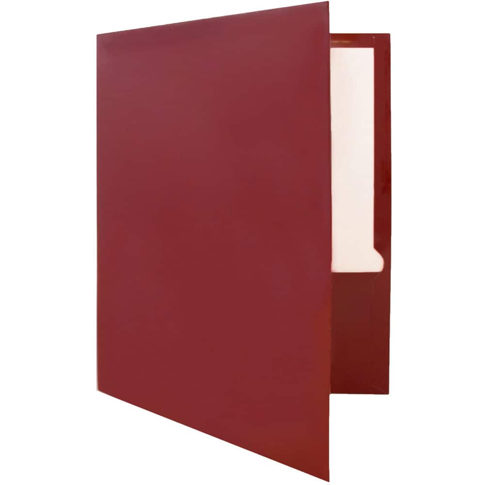 JAM Paper Laminated 2-Pocket Glossy Folders, 50ct.