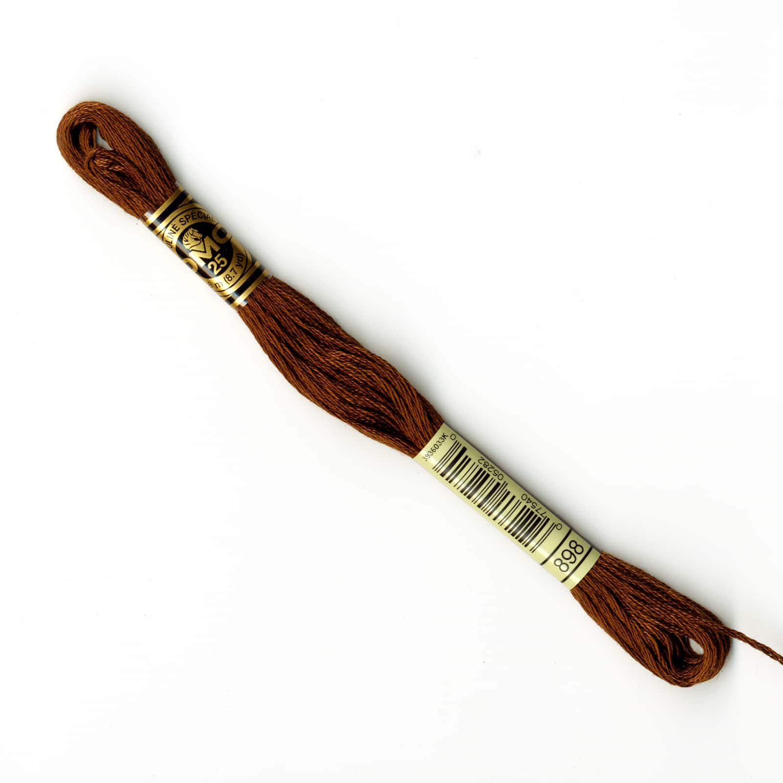 DMC® 6 Strand Embroidery Floss, Brown, Color: 898 VY DK Coffee
