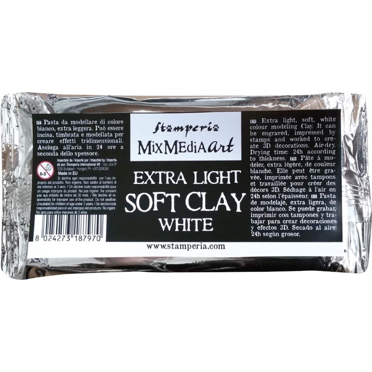 Stamperia 5.5oz. White Soft Modeling Clay