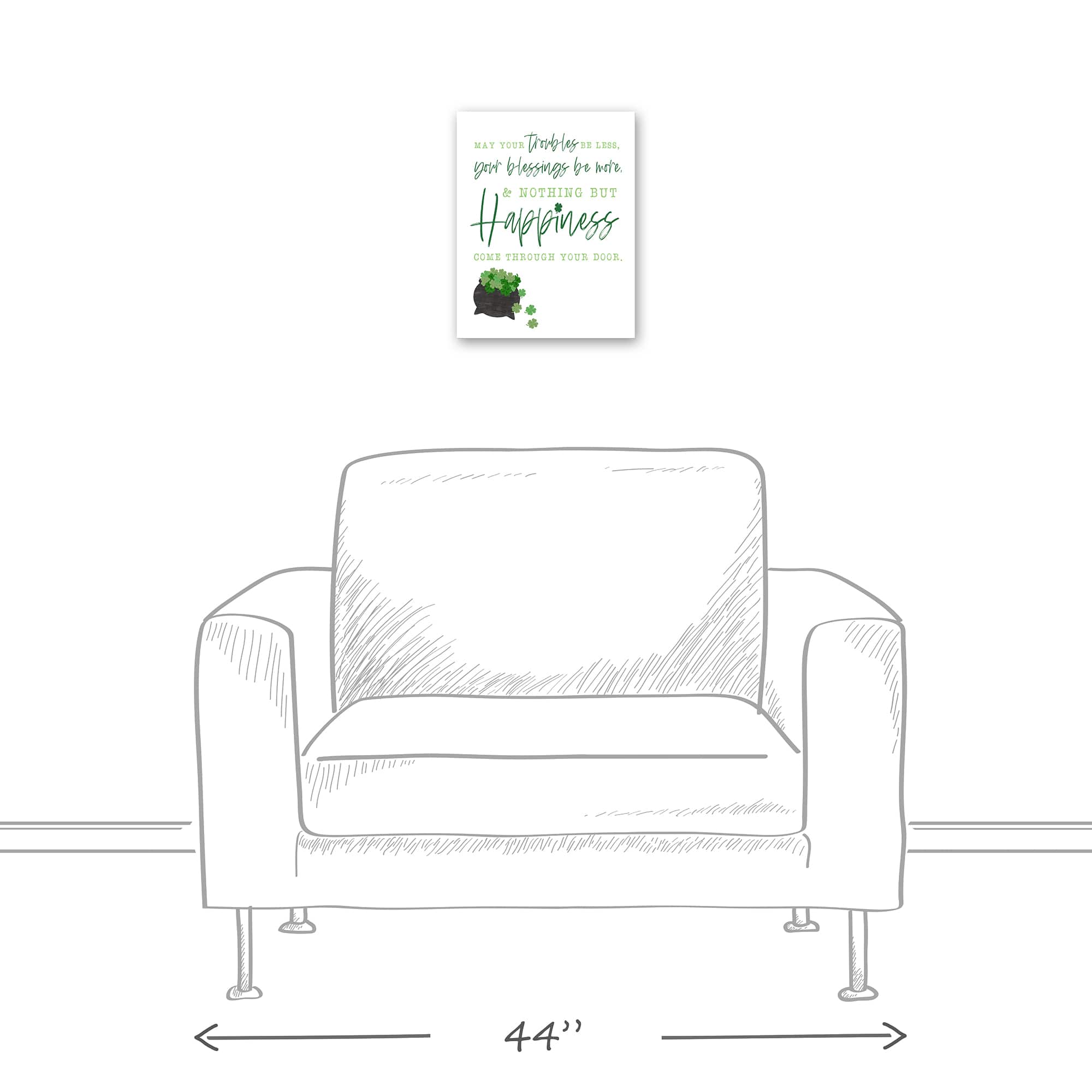 Simple Irish Blessing Canvas 11" x 14" Canvas Wall Art