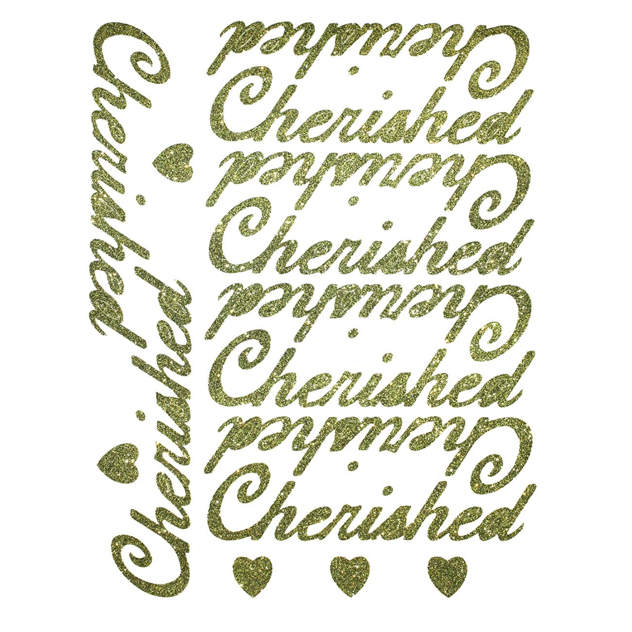 JAM Paper Cherished Gold Standard Script Stickers