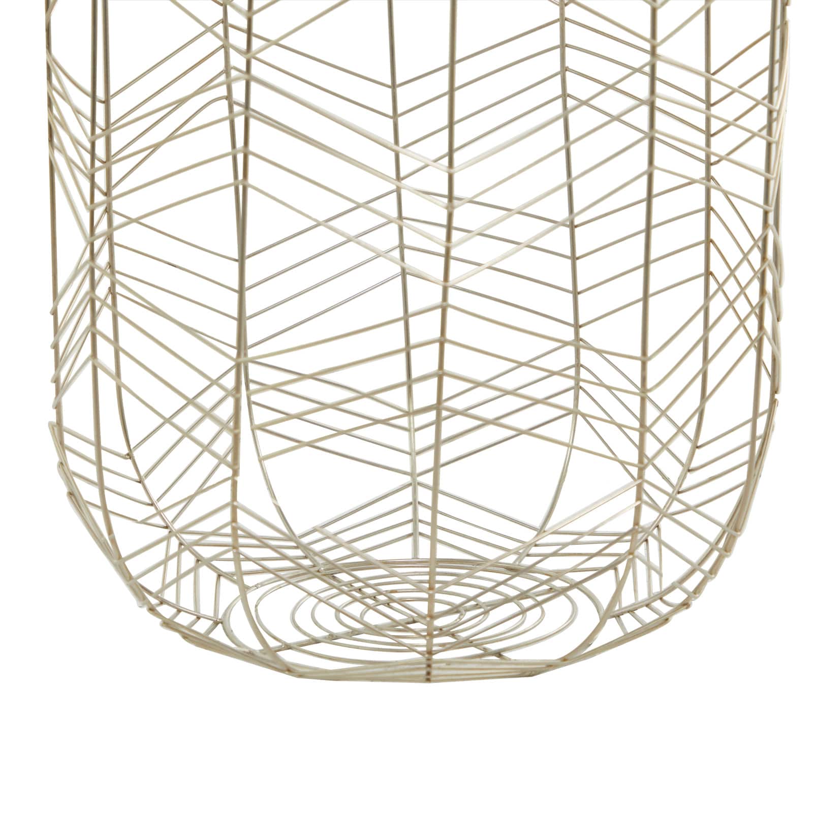CosmoLiving by Cosmopolitan Silver Metal Storage Basket with Faux Leather Handles Set of 3 16", 14", 12"