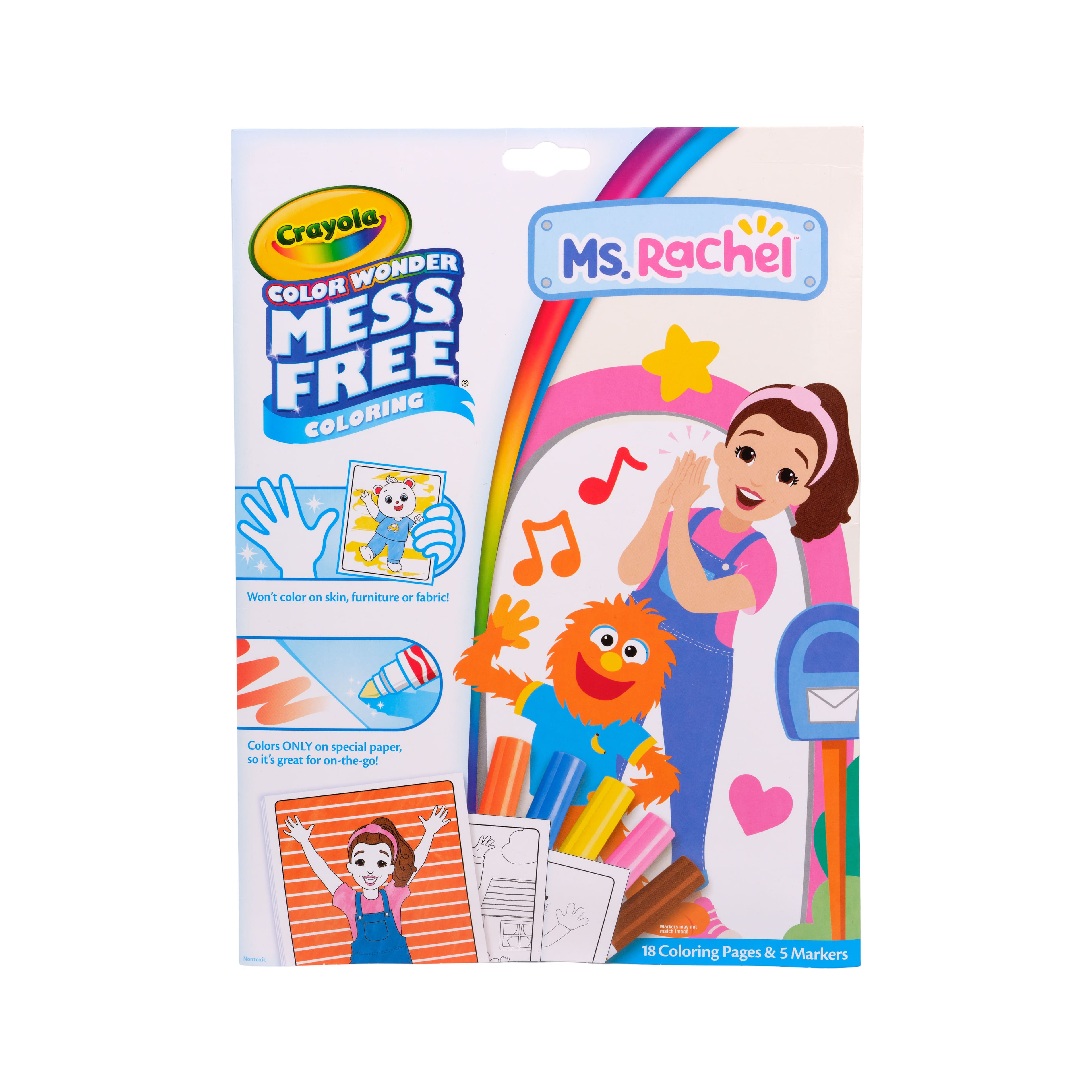 Crayola® Color Wonder Mess Free Ms. Rachel Coloring Pages & Markers