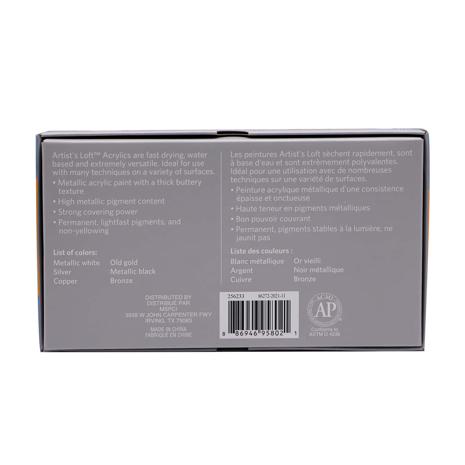 Artist's Loft® Metallic Acrylic Paint Set, 6 Count