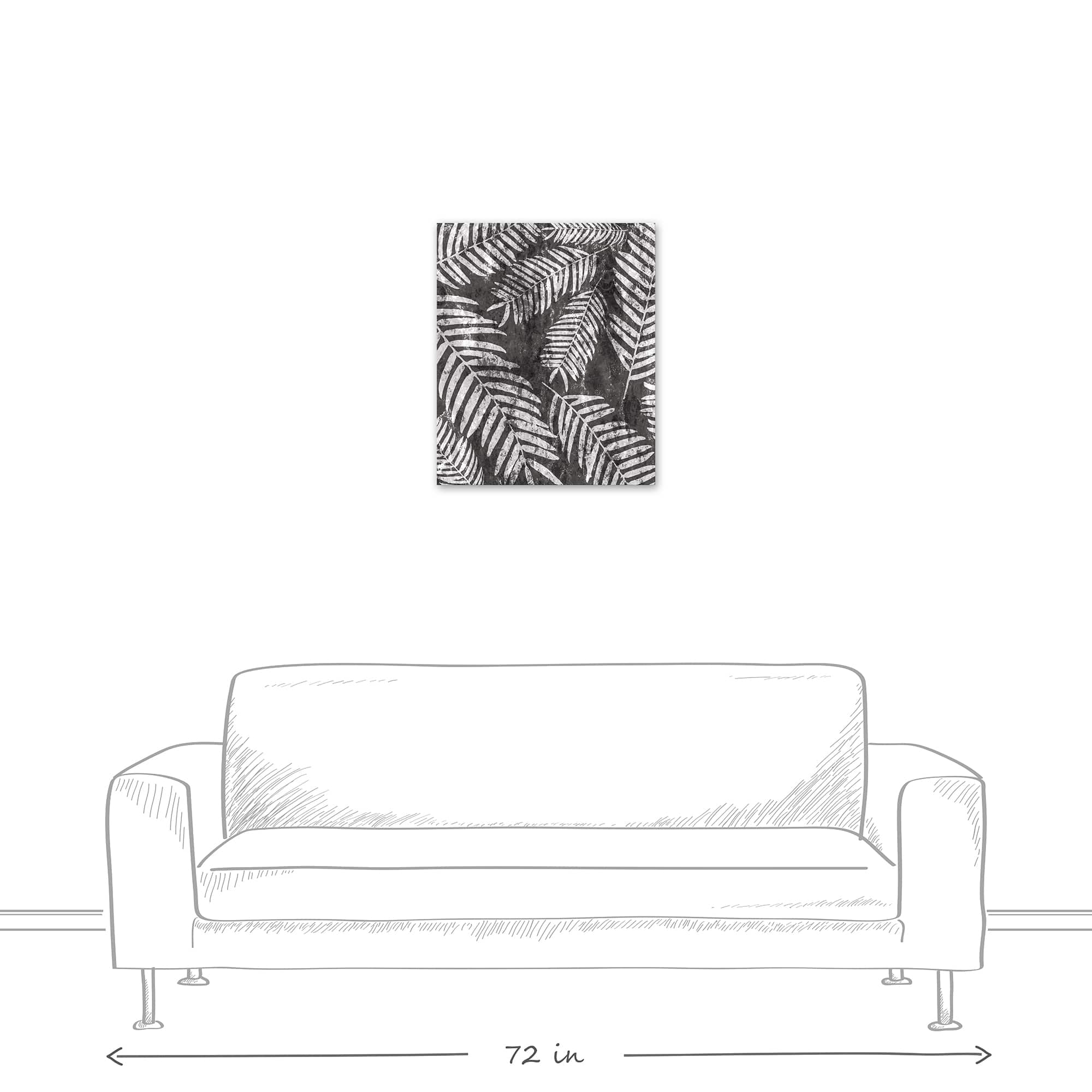Fern Texture Pattern Canvas Wall Art