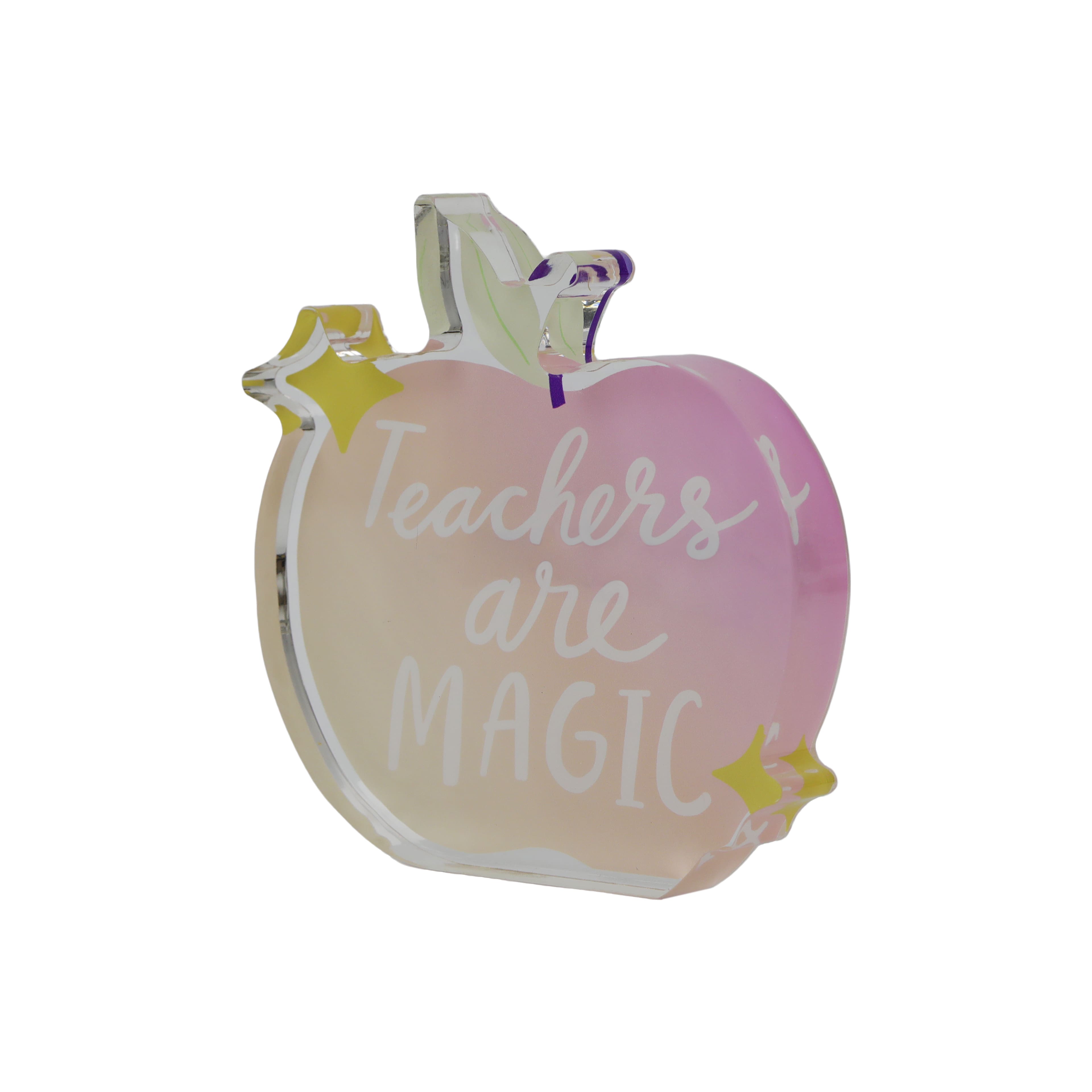 Class Rules! Teacher Apple Acrylic Tabletop Décor by B2C™