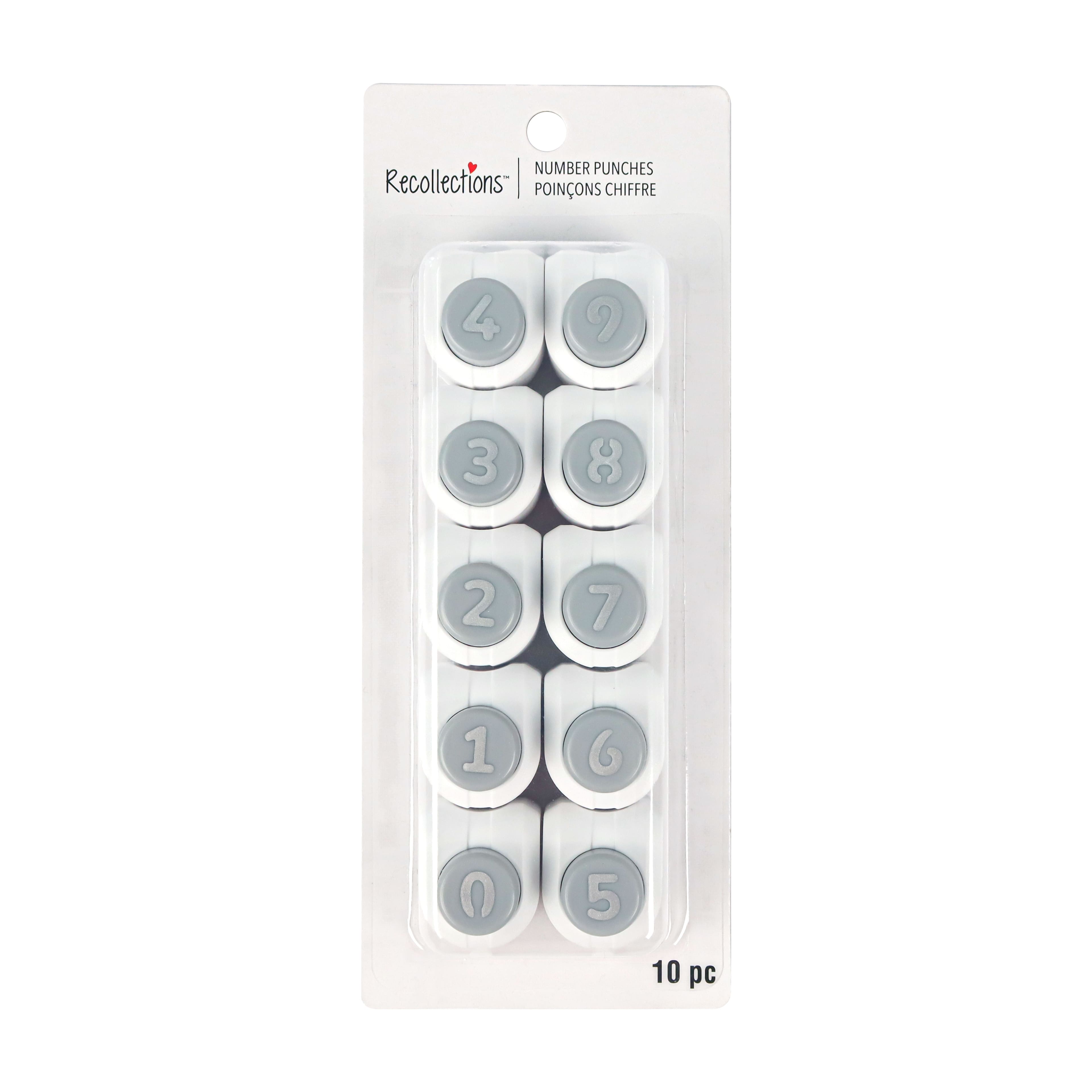 6 Pack: 10 Piece Number Punch Set by Recollections™