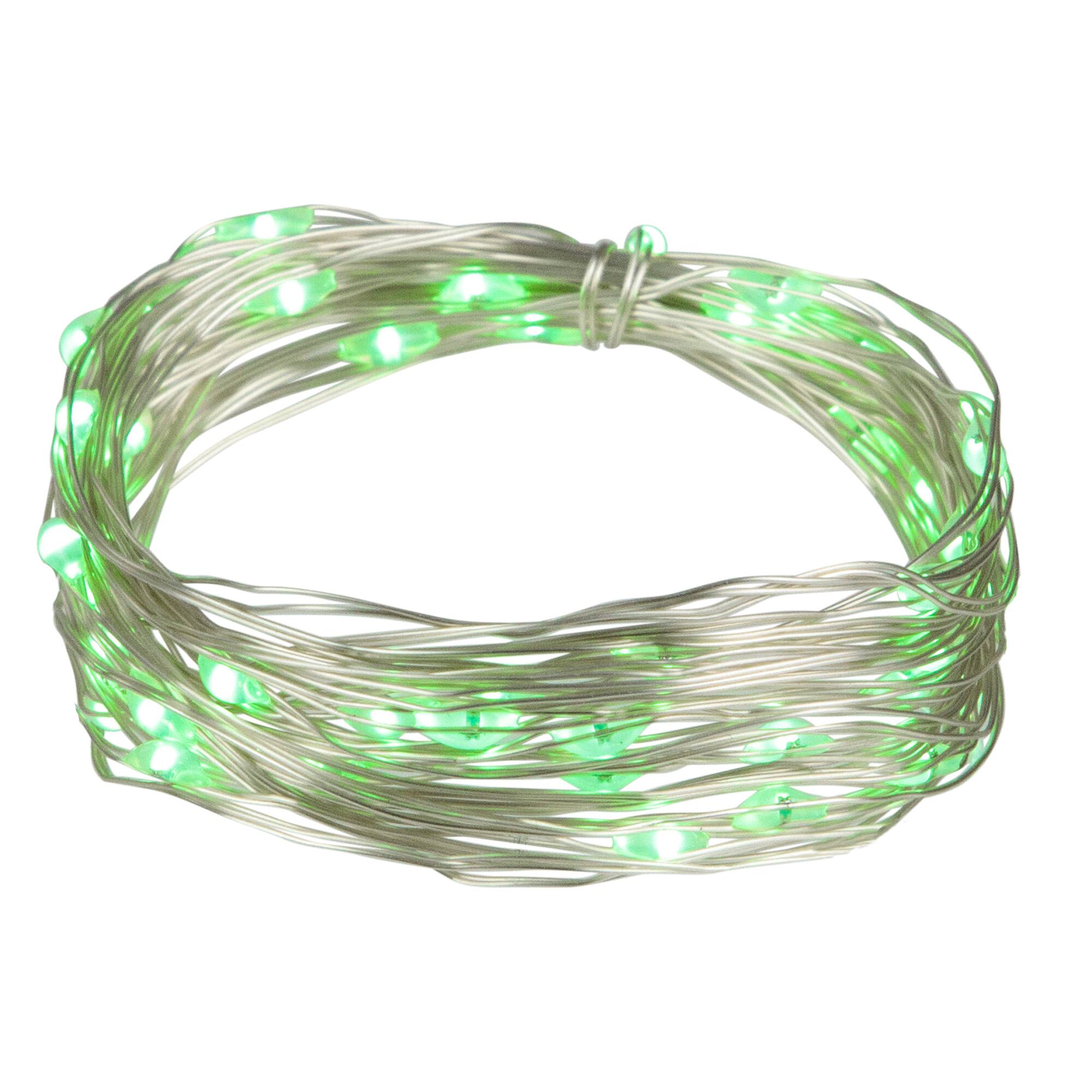 Northlight 50ct. LED Micro Fairy Christmas String Lights in Green | 16 ft | Michaels®