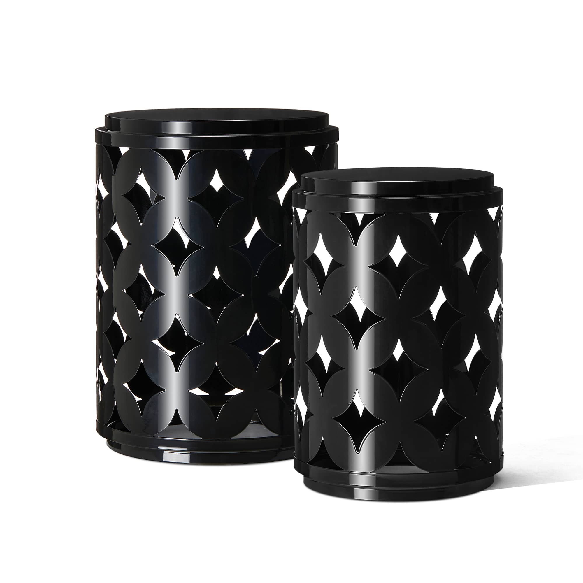 Glitzhome® Modern Heavy Duty Metal Frame Side Table Set