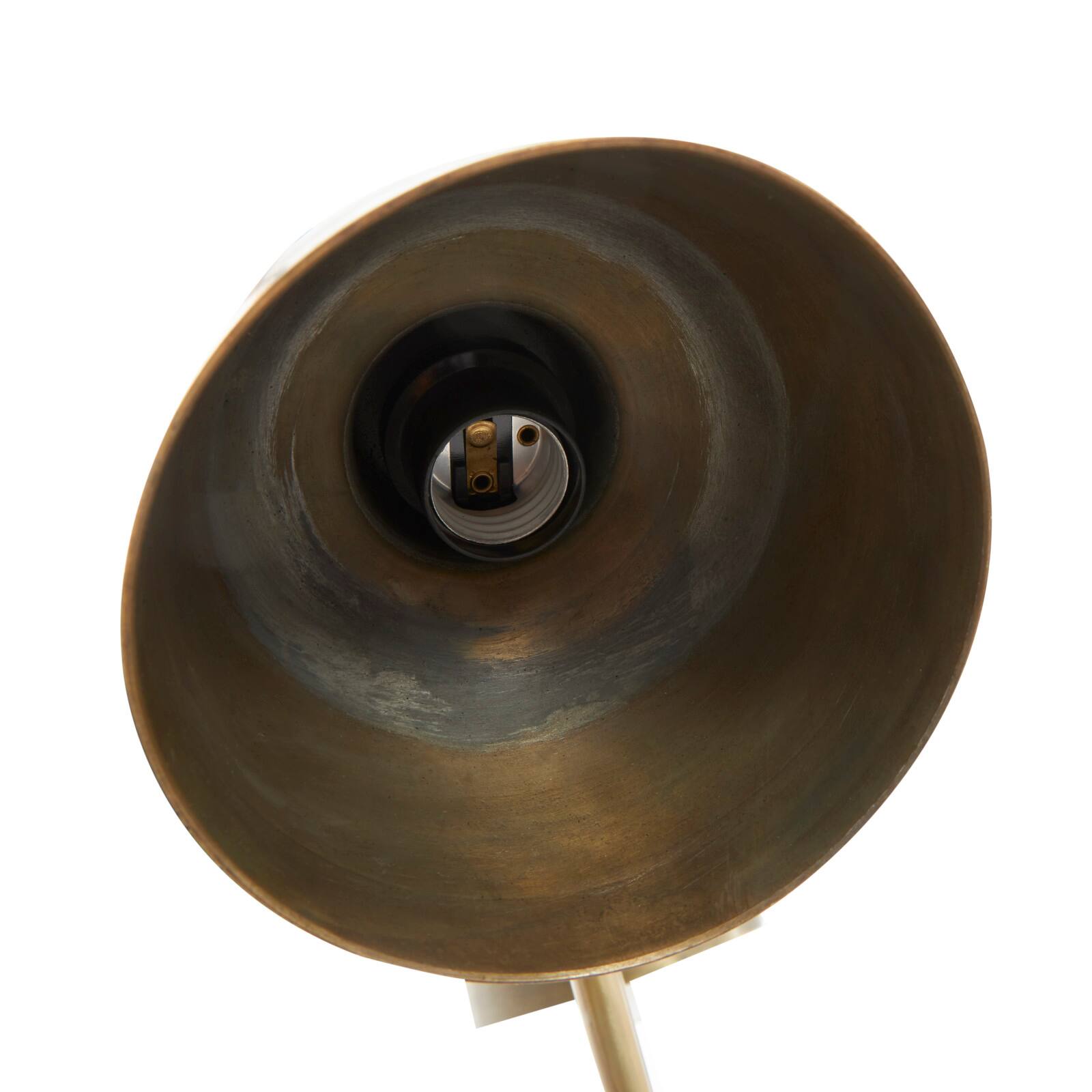 2ft. Brass Stainless Steel Desk Lamp with Double Shades