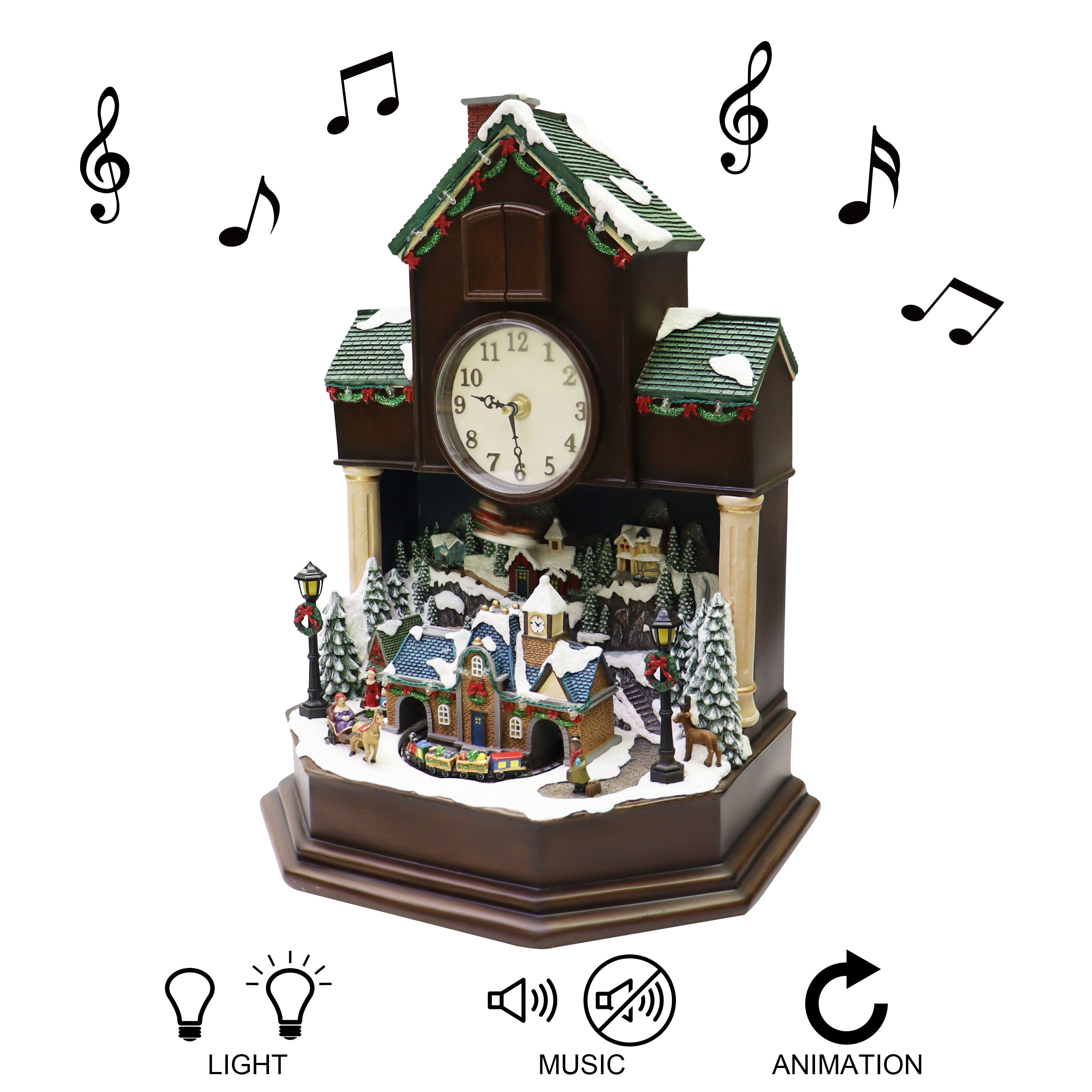 Moments in Time 16.8" Animated Cuckoo Clock Décor 