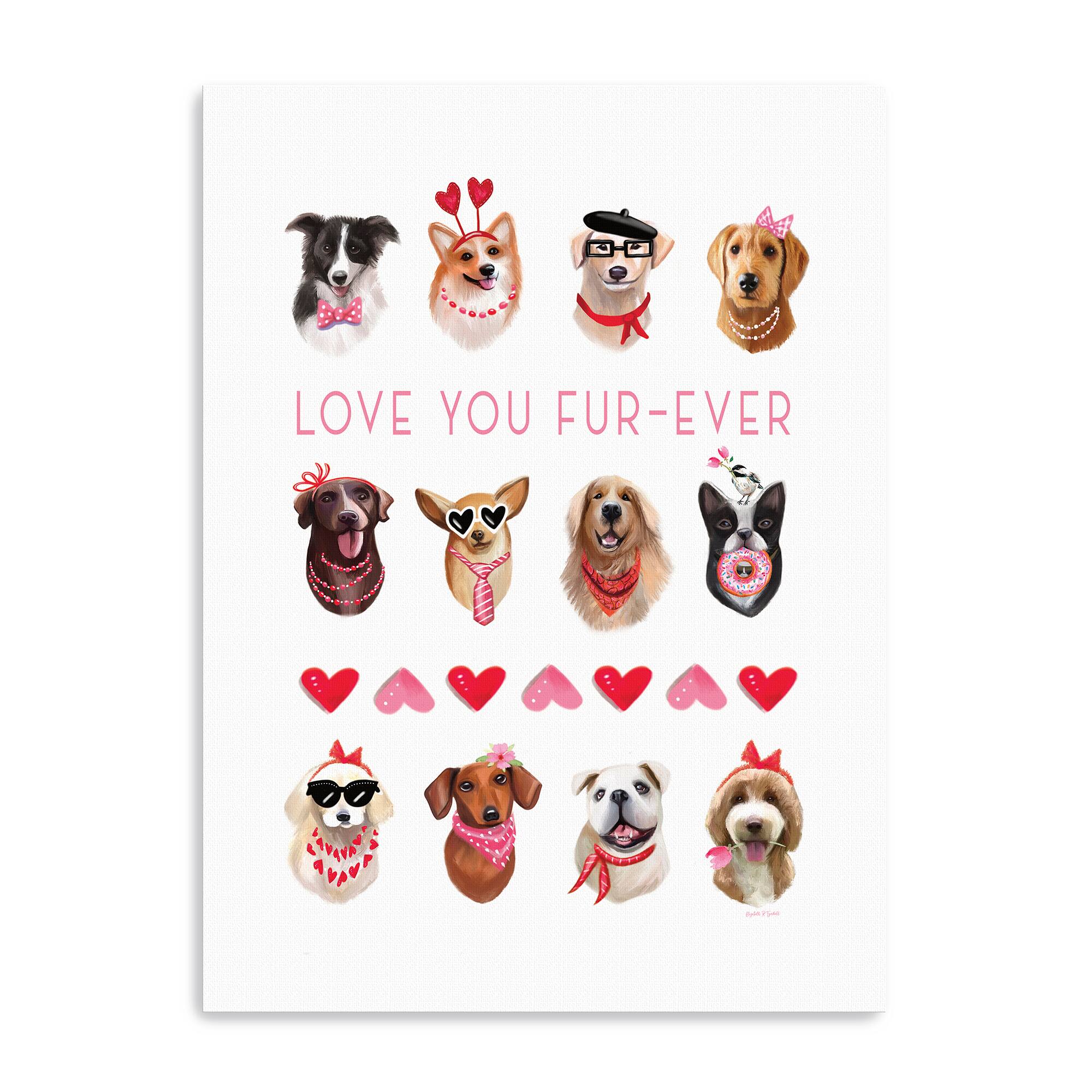 Love You Fur-ever Canvas Giclée Art
