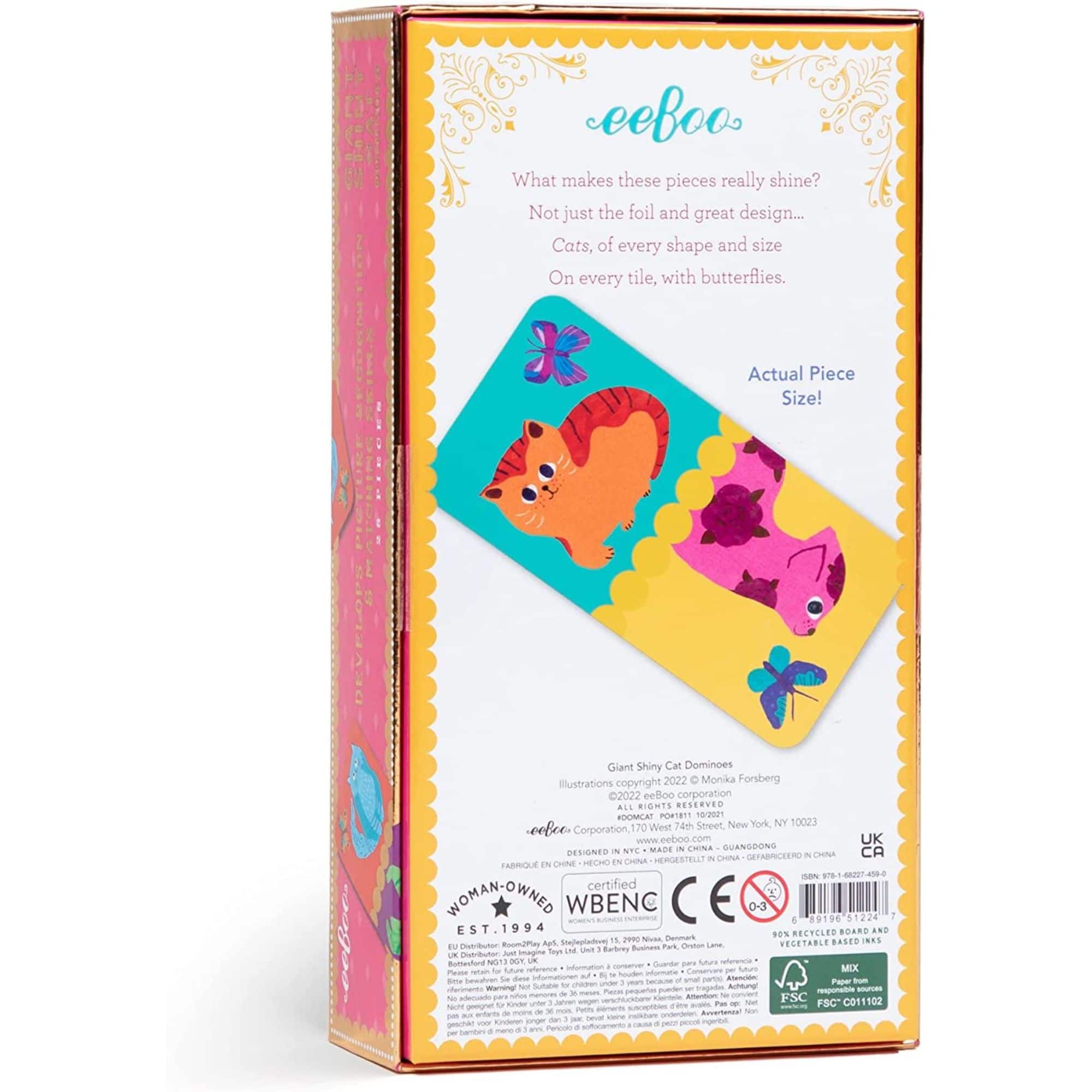 eeBoo Giant Shiny Cat Dominoes