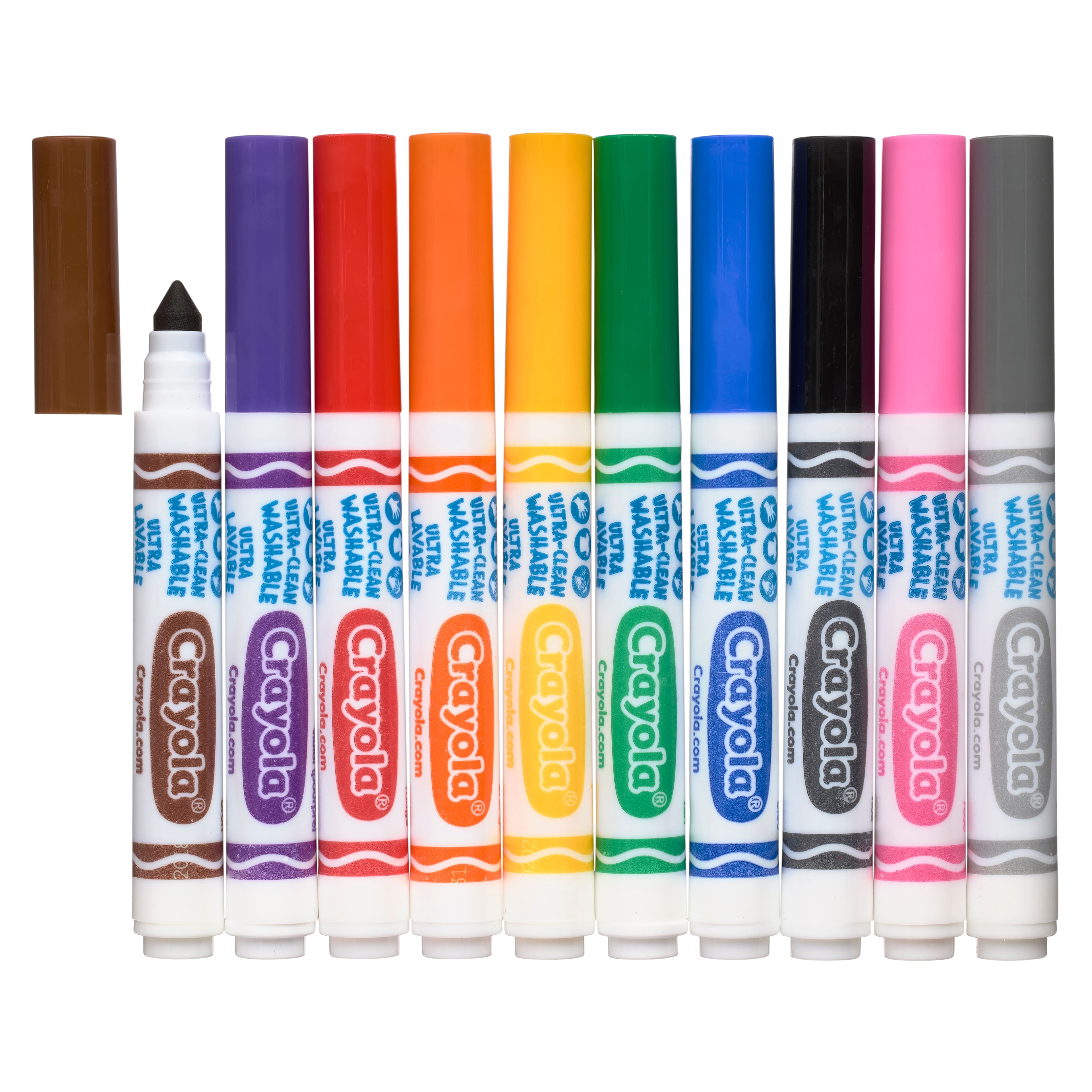 Crayola® Ultra-Clean™ Classic Colours Broad Line Washable Markers