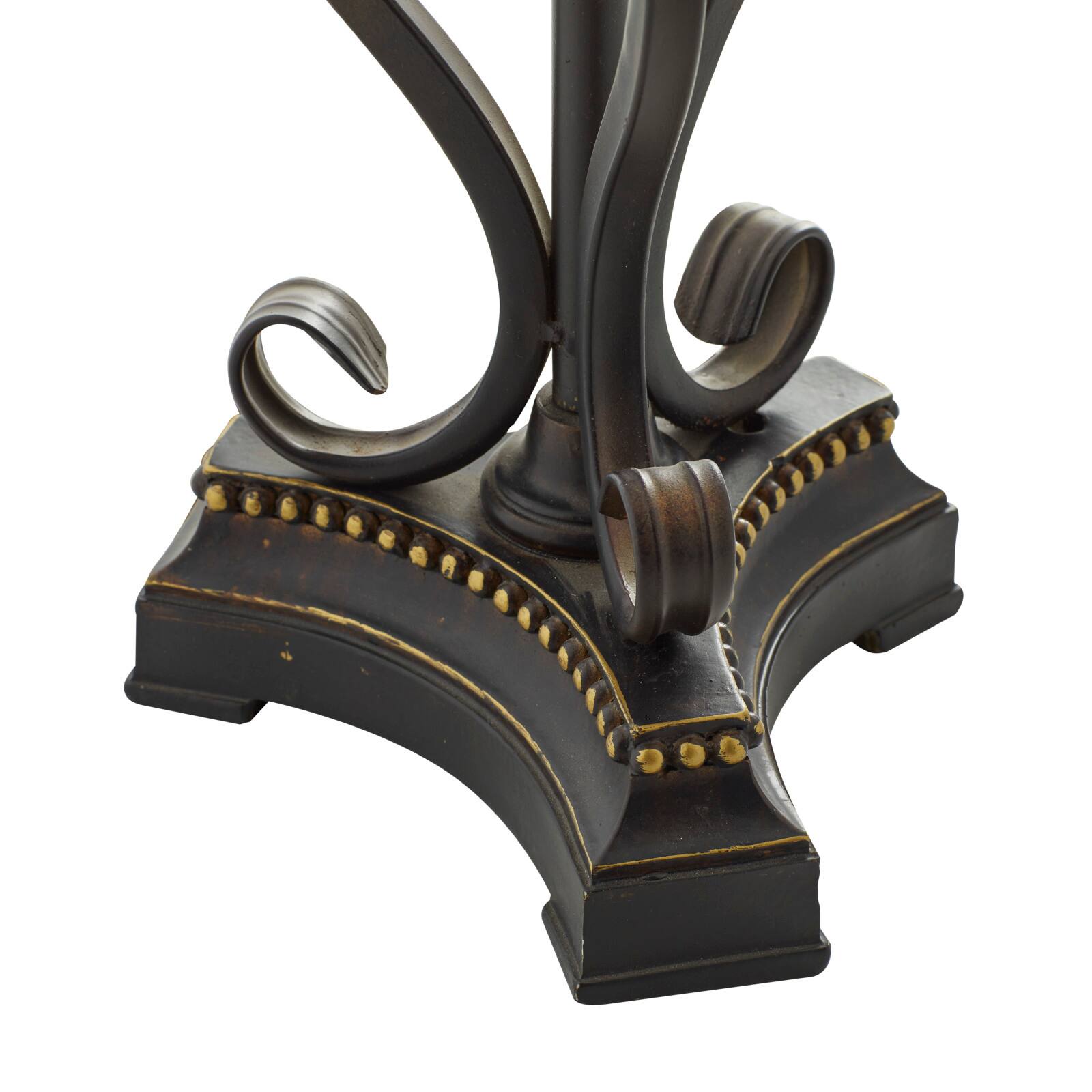 Set of 2" Brown Metal Mediterranean Uplight