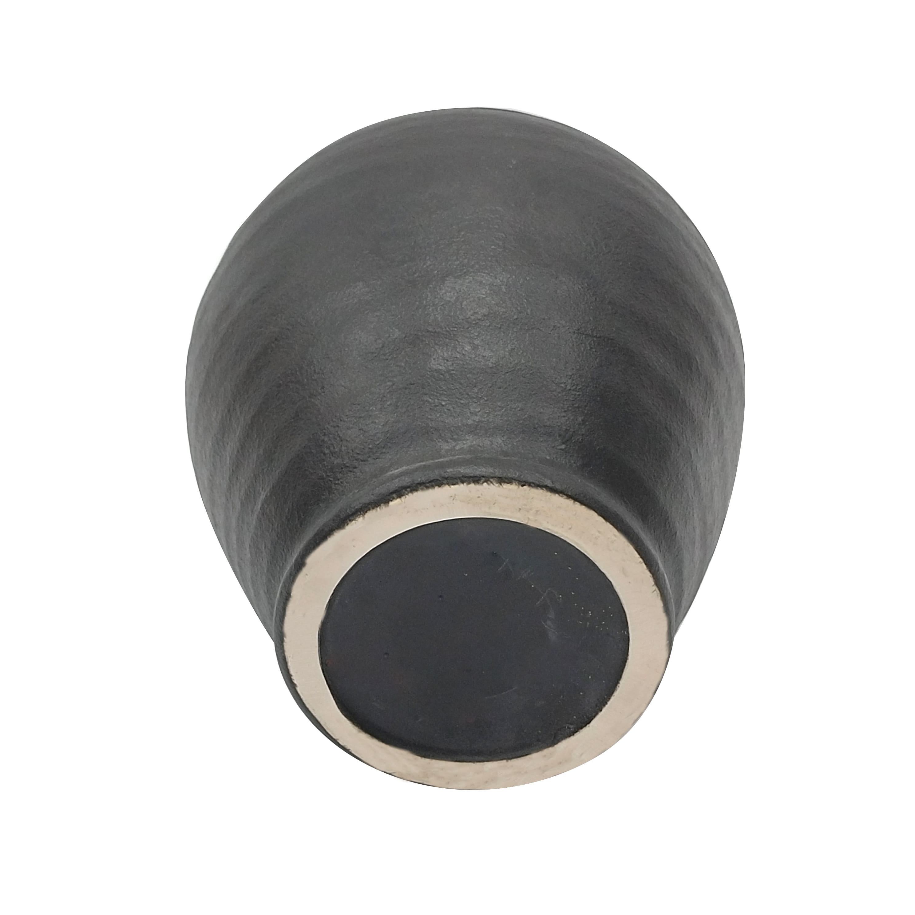 8.5" Black Ceramic Pot by Ashland®