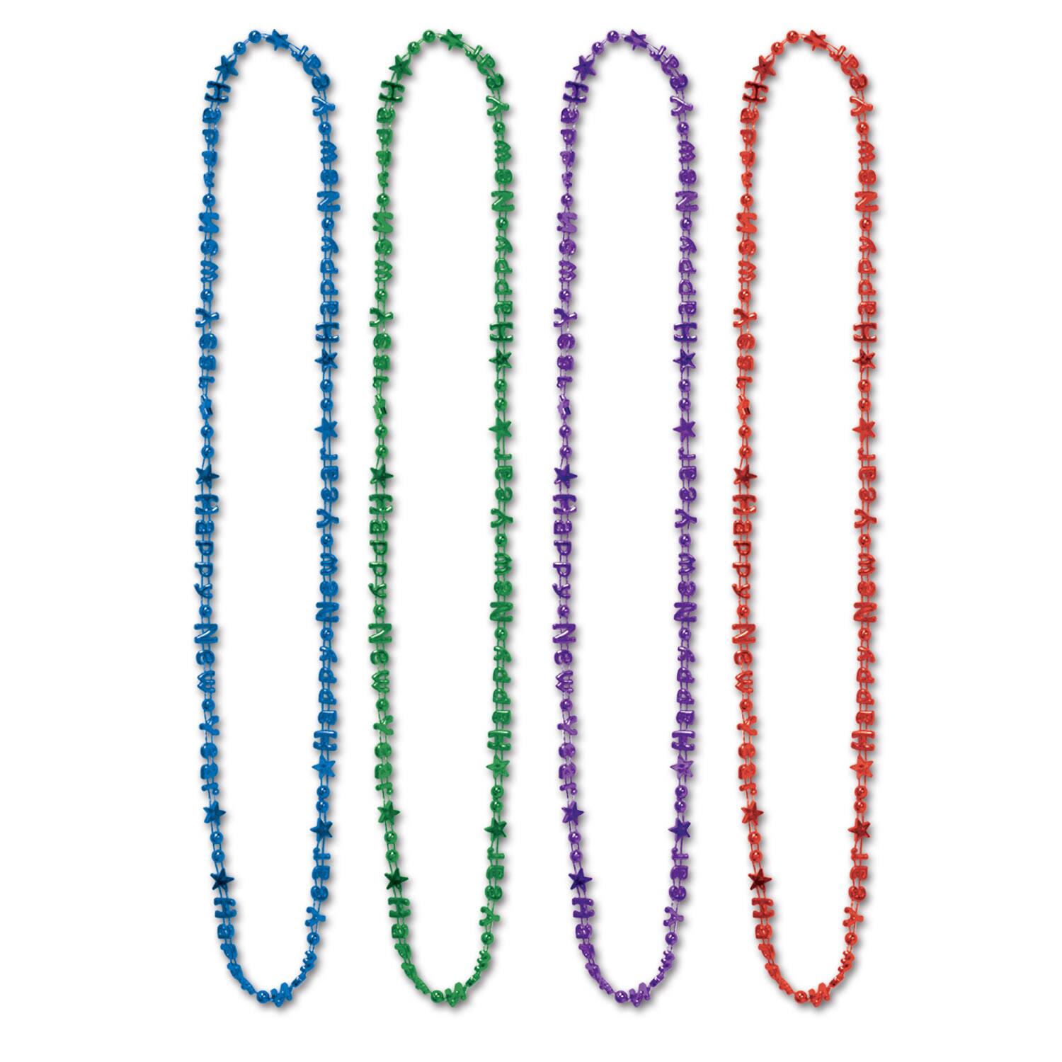 Beistle 36" Bulk Happy New Year Beads of Expression, 144ct.
