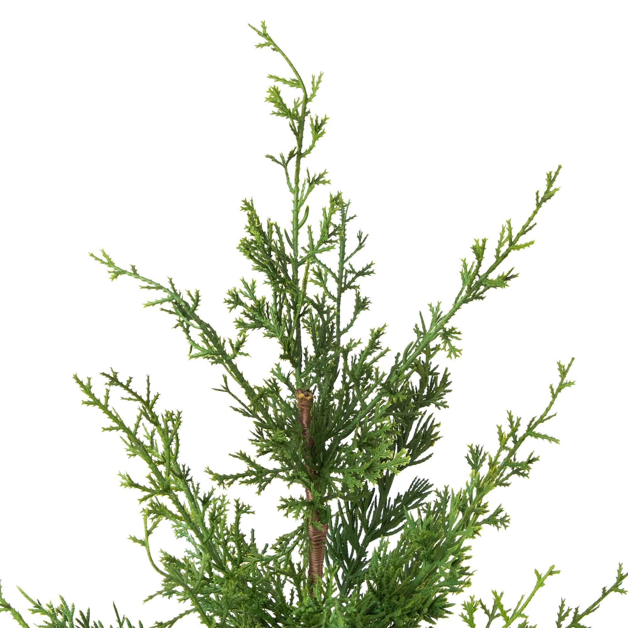Northlight 38" Unlit Artificial Cedar Christmas Tree in Birch Pot