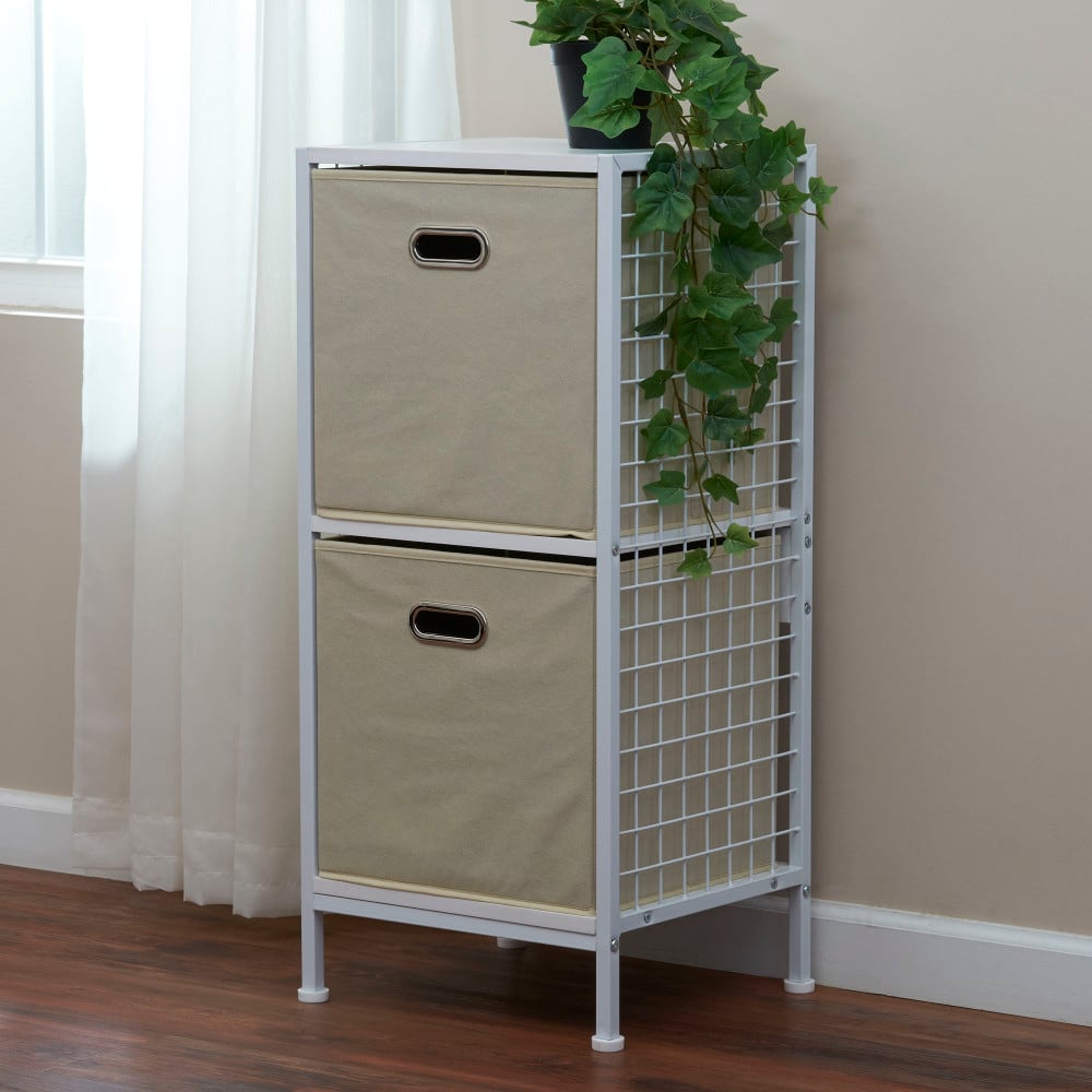 2 Pack Household Essentials 13" Fabric Storage Bins