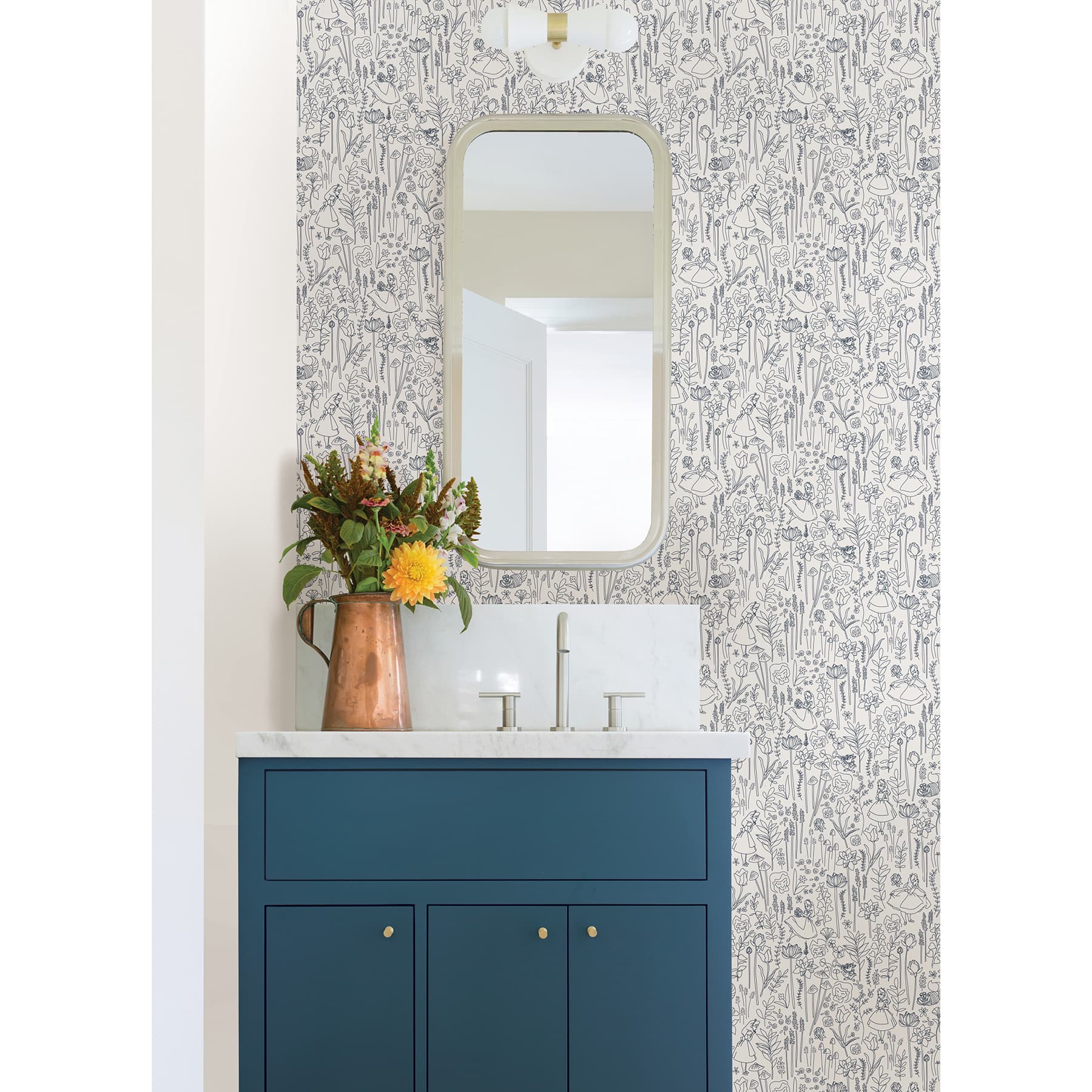 RoomMates Disney Alice in Wonderland Garden Peel & Stick Wallpaper