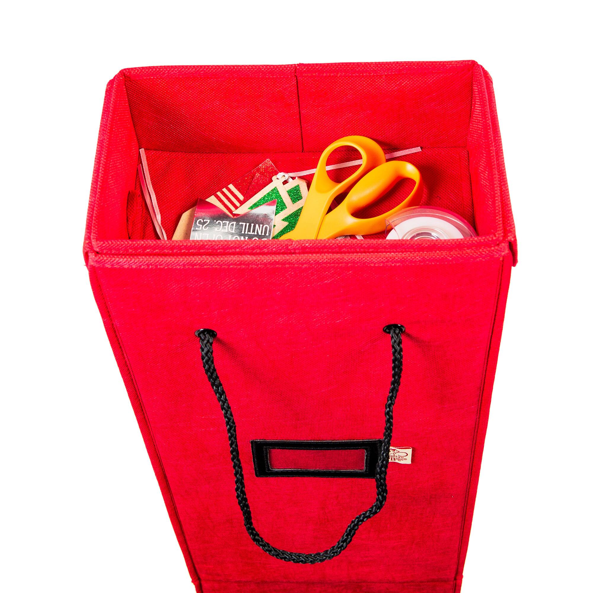 Santa's Bag Vertical Wrapping Paper Storage Container