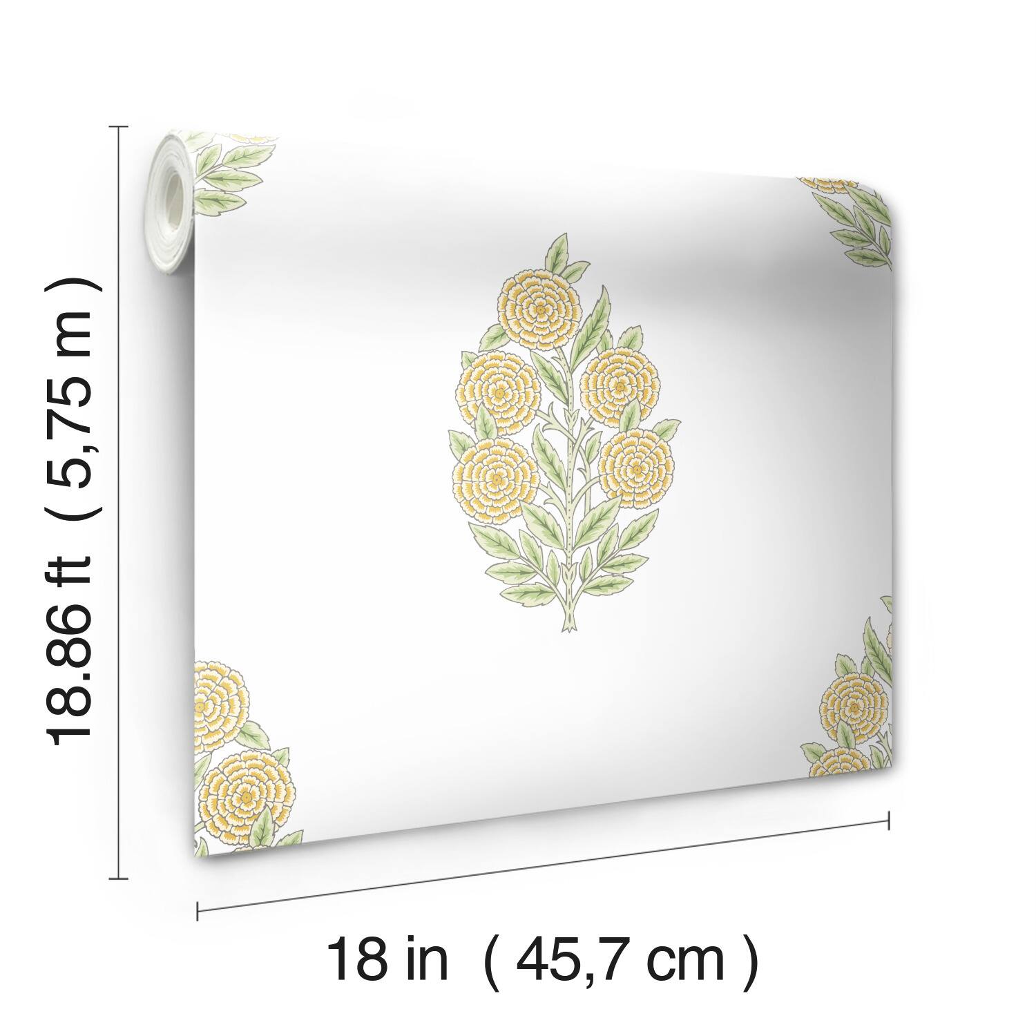 RoomMates Tamara Day Dutch Floral Peel & Stick Wallpaper